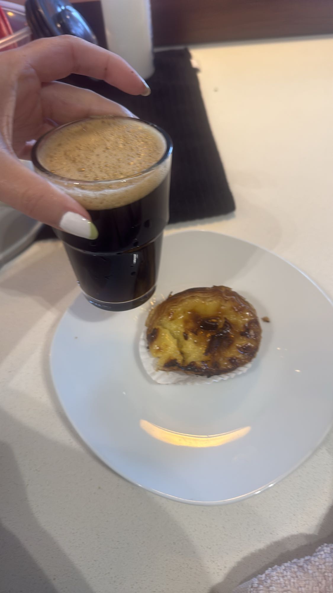 Espresso and Custard Tart