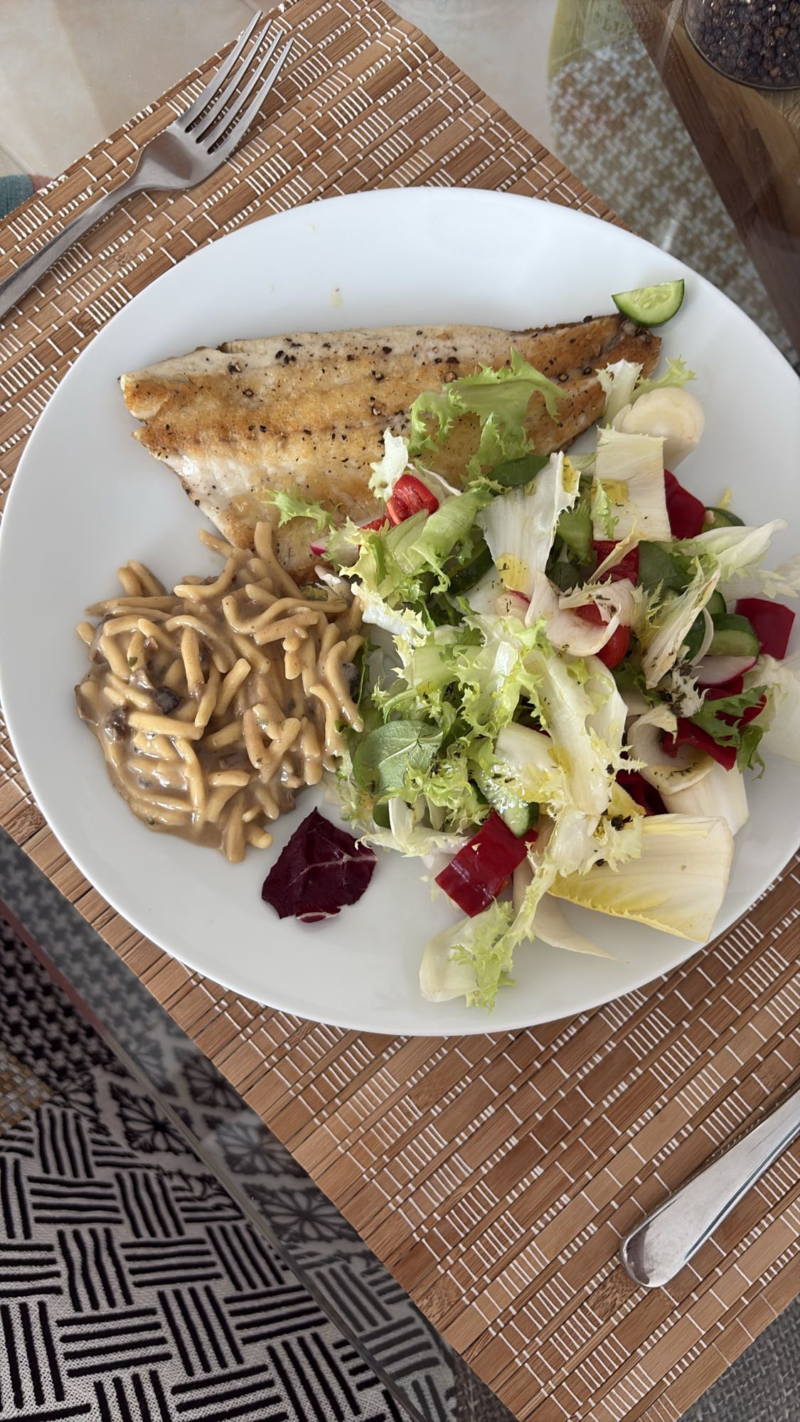 Fish Pasta Salad Plate