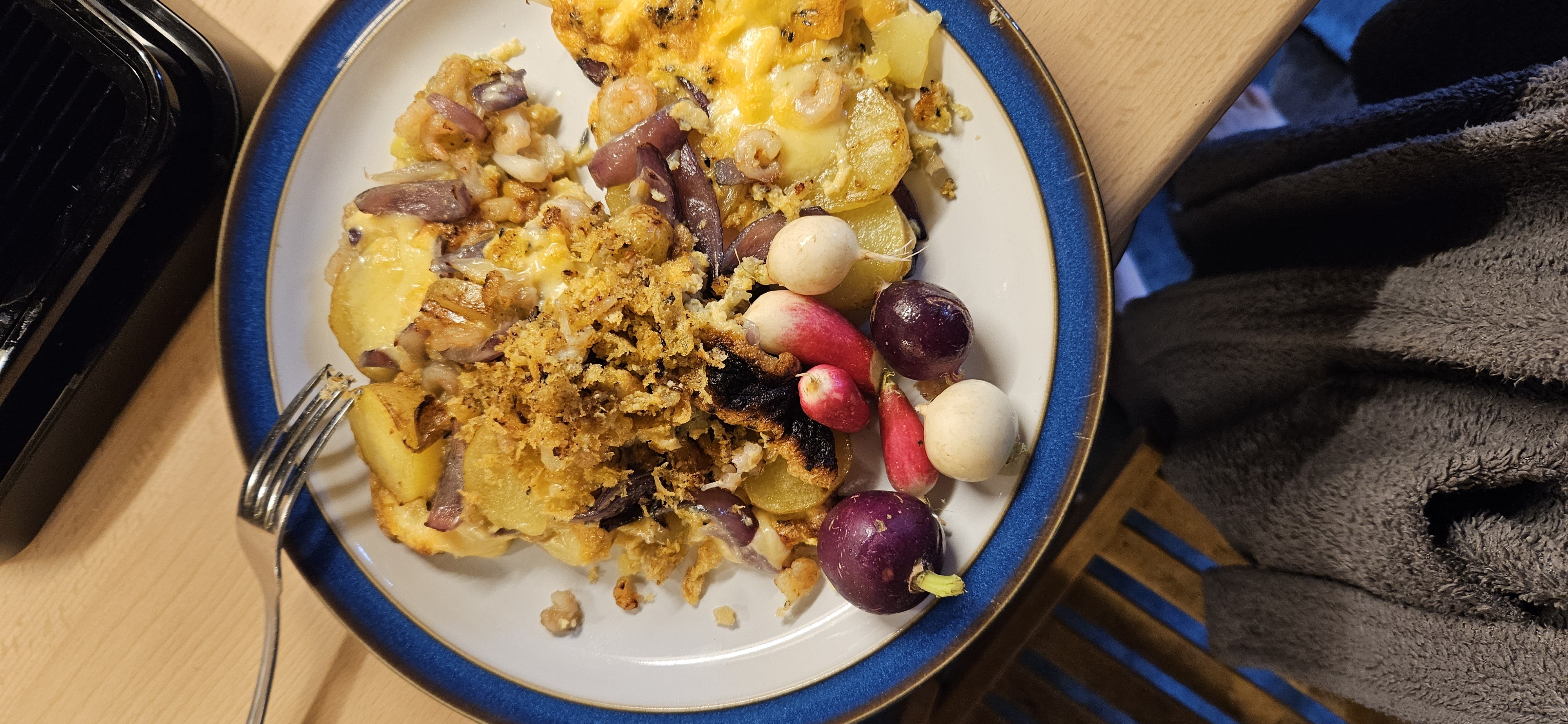 Potato Shrimp Gratin