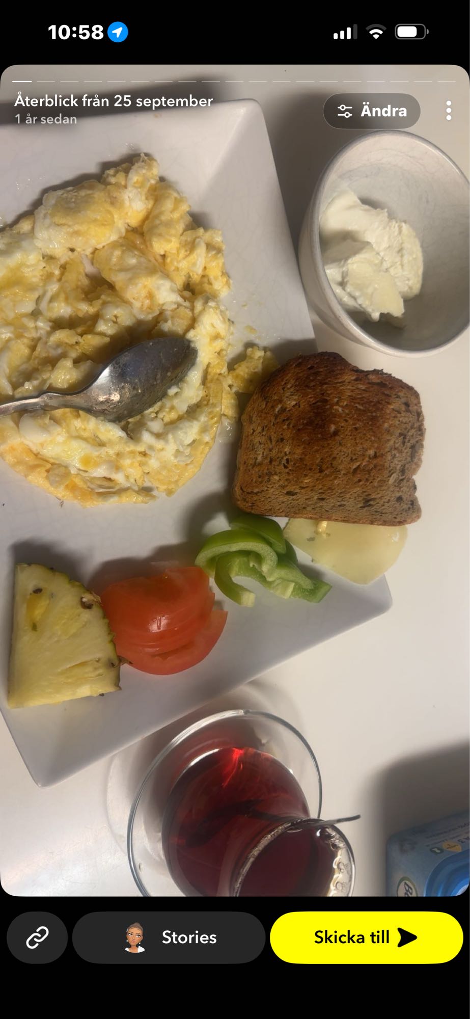 Äggröra med rostat bröd