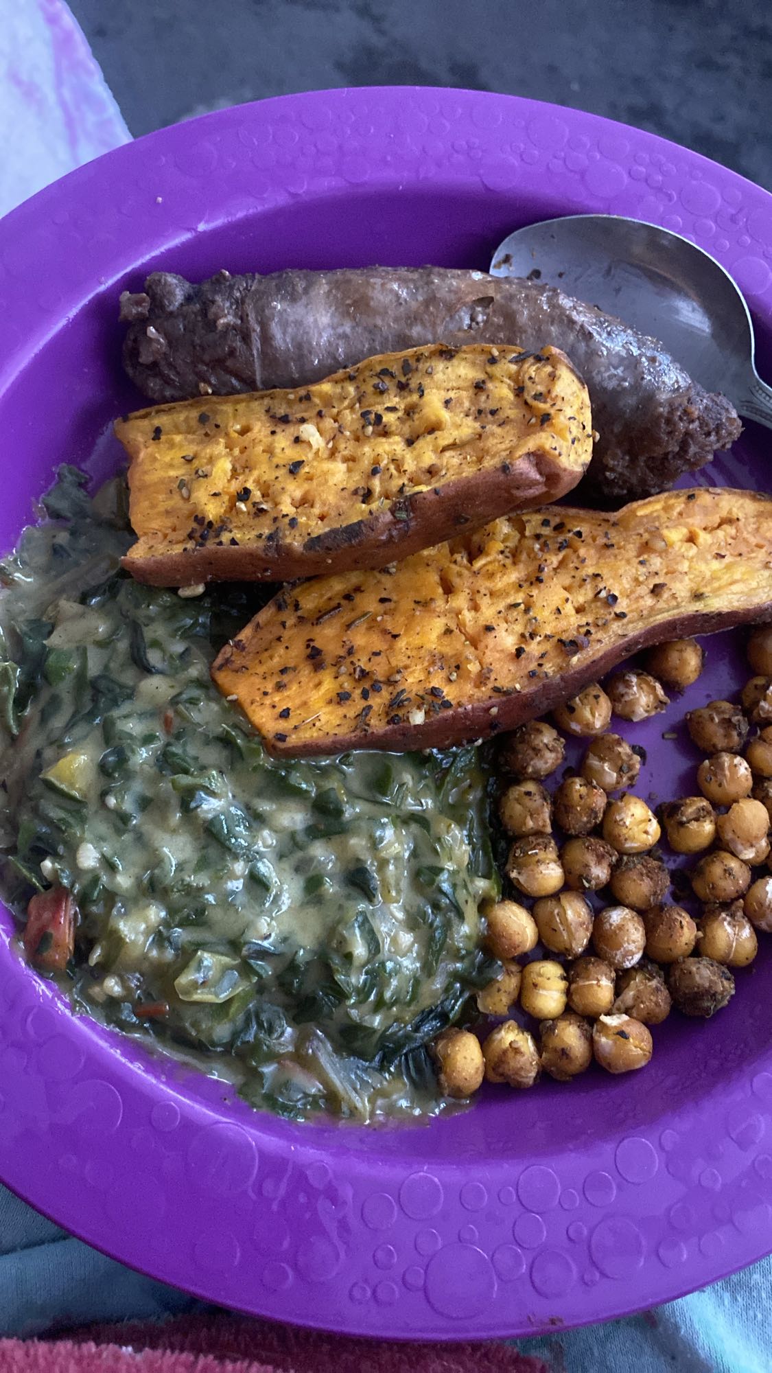 Sausage Sweet Potato Plate