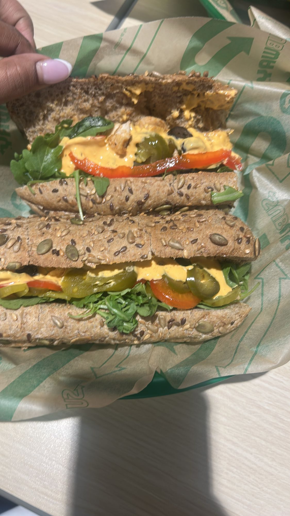 Vollkorn-Sandwich