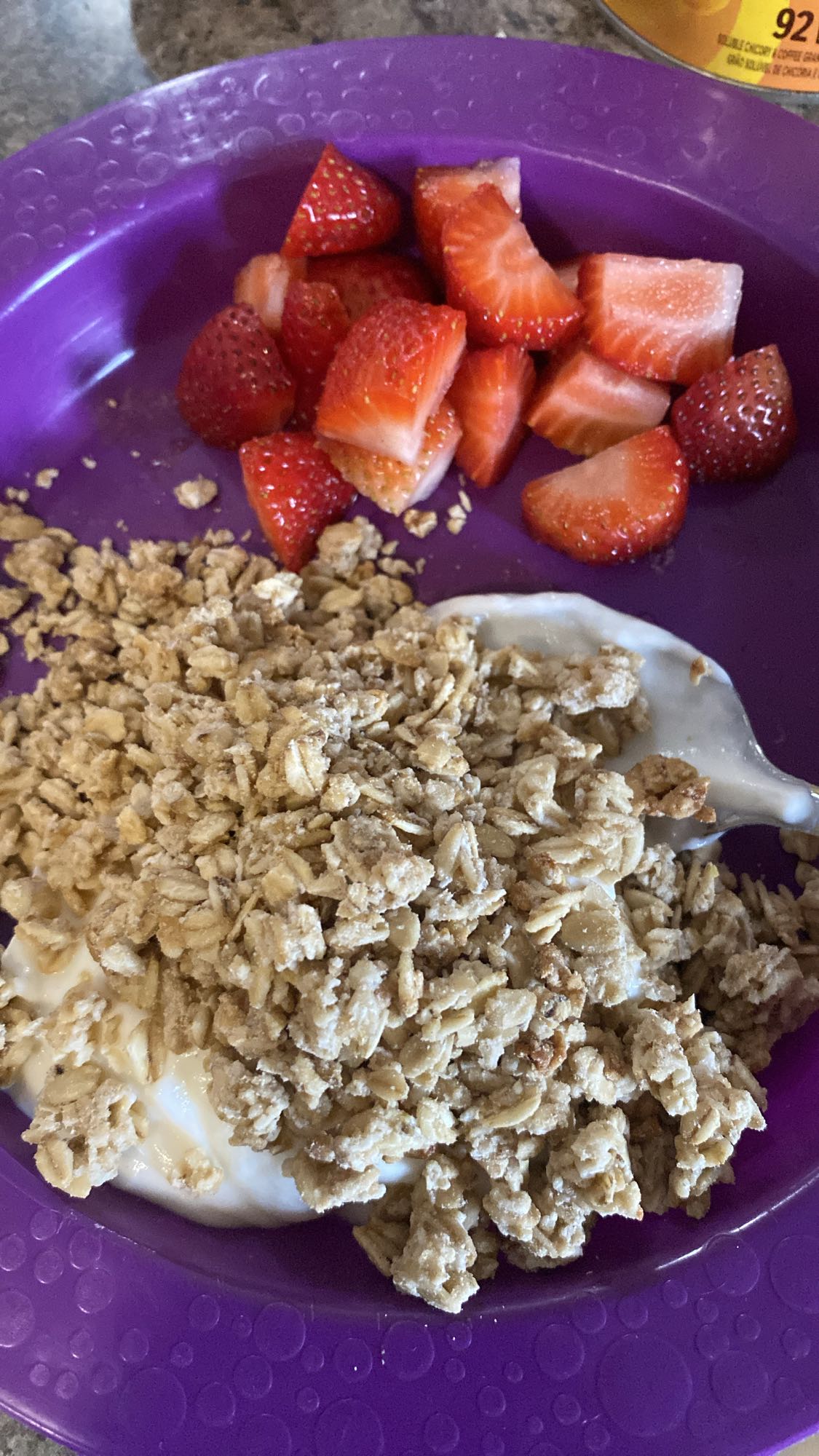 Yogurt Granola Strawberries