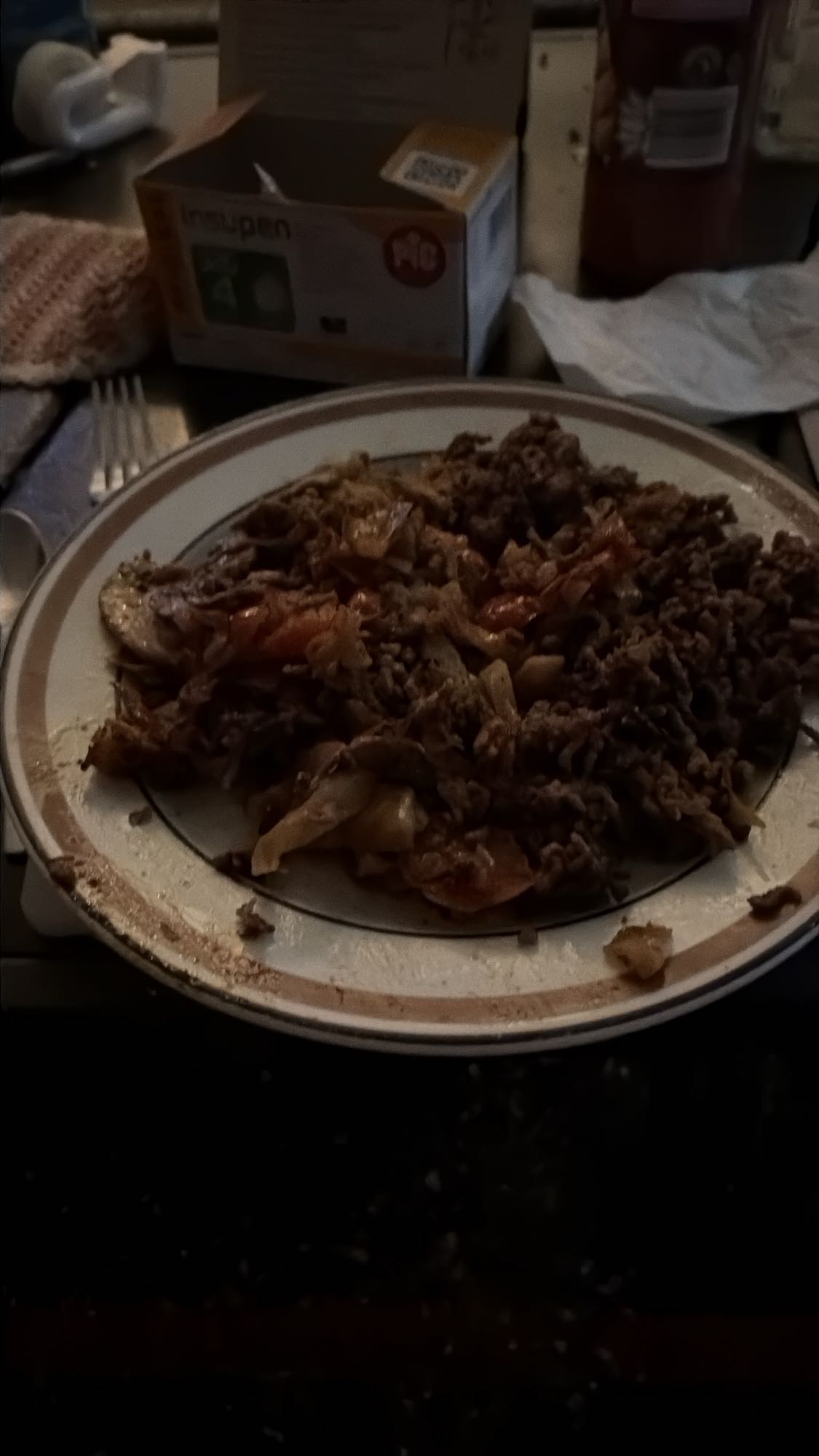 Köttfärs med kål