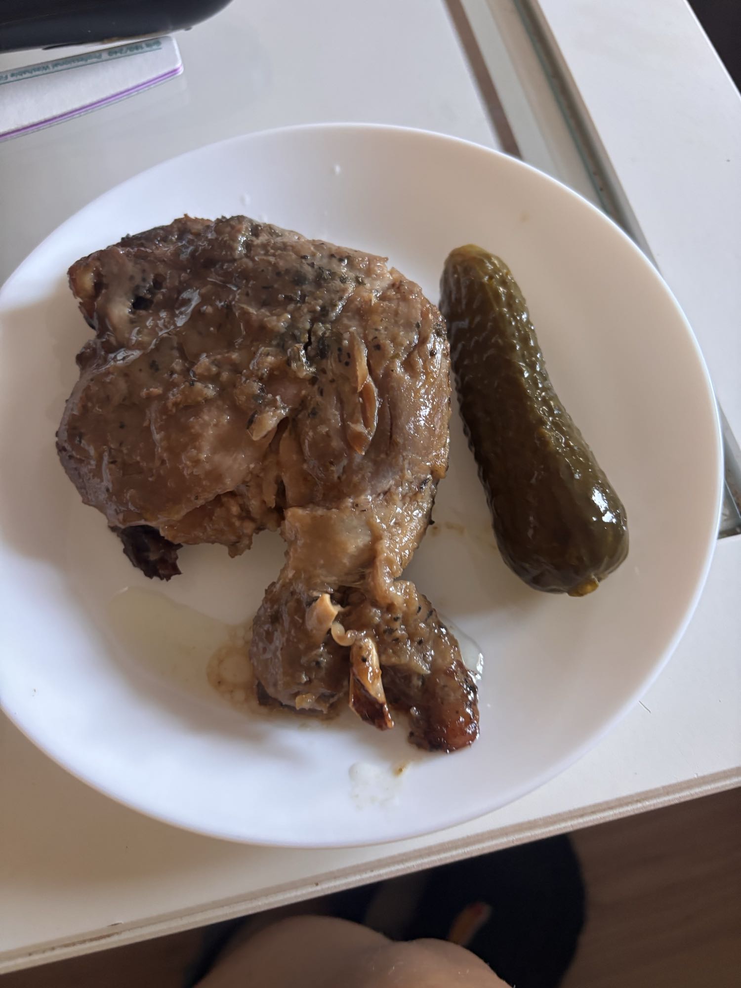 Pieczony kurczak z ogórkiem