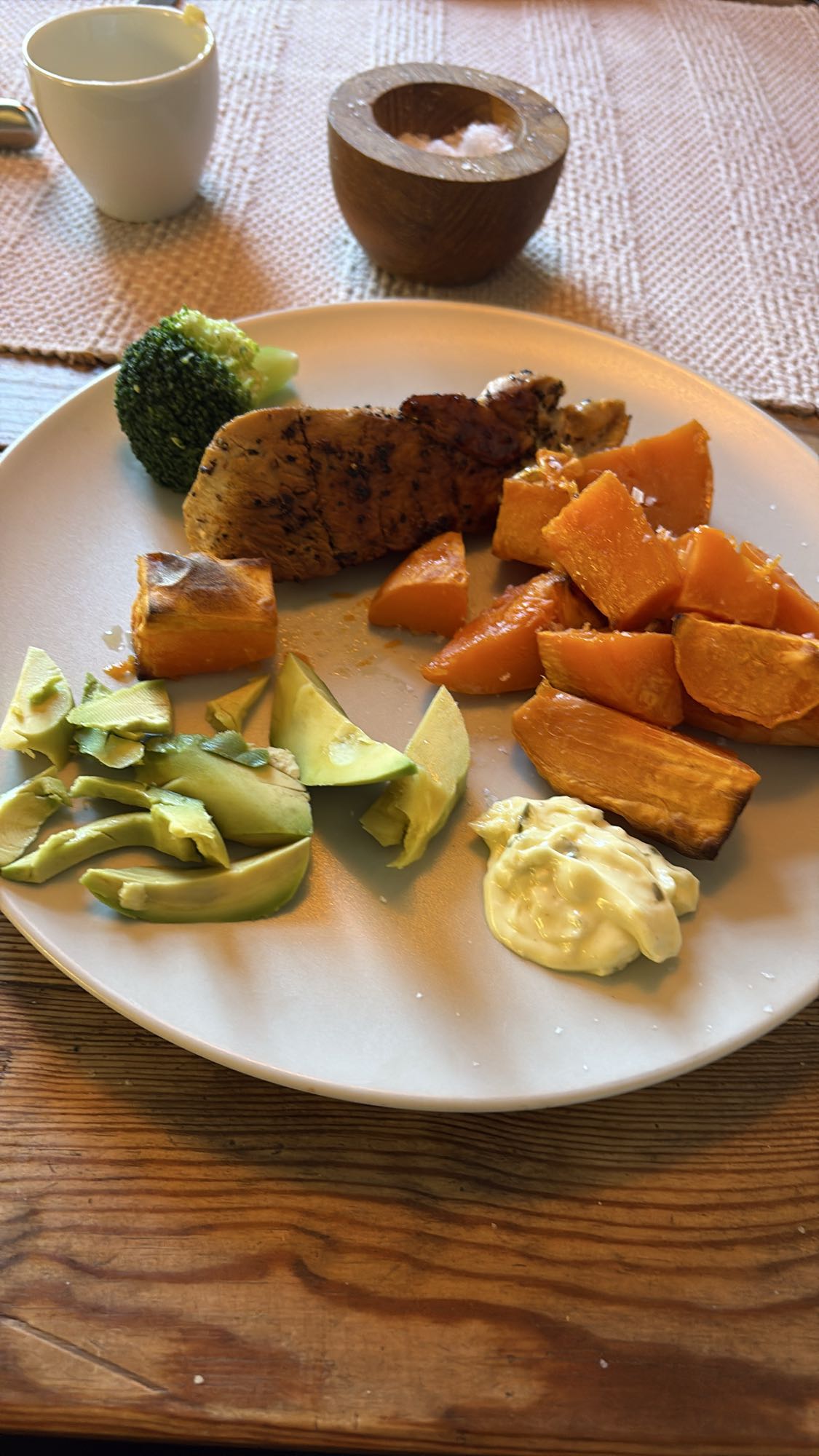 Kyckling med sötpotatis