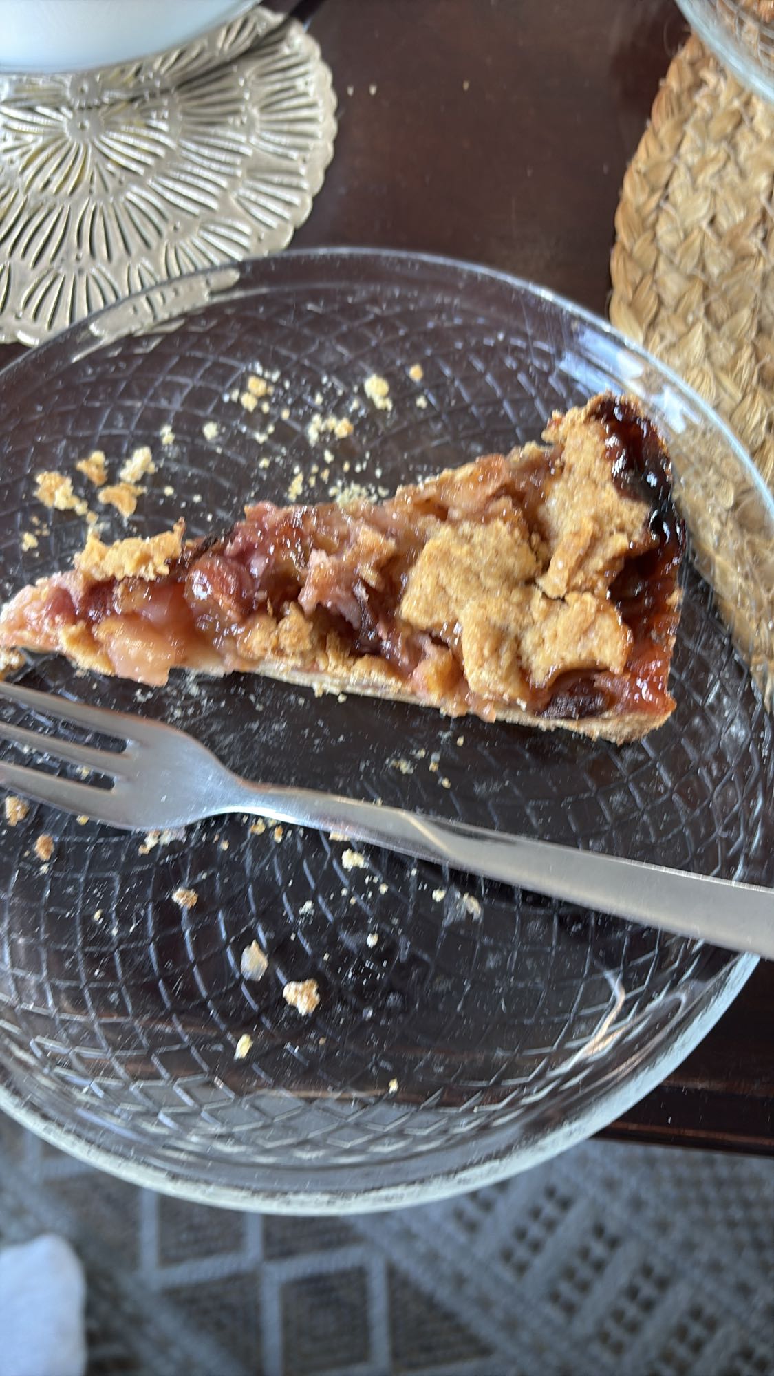 Kawałek tarty śliwkowej