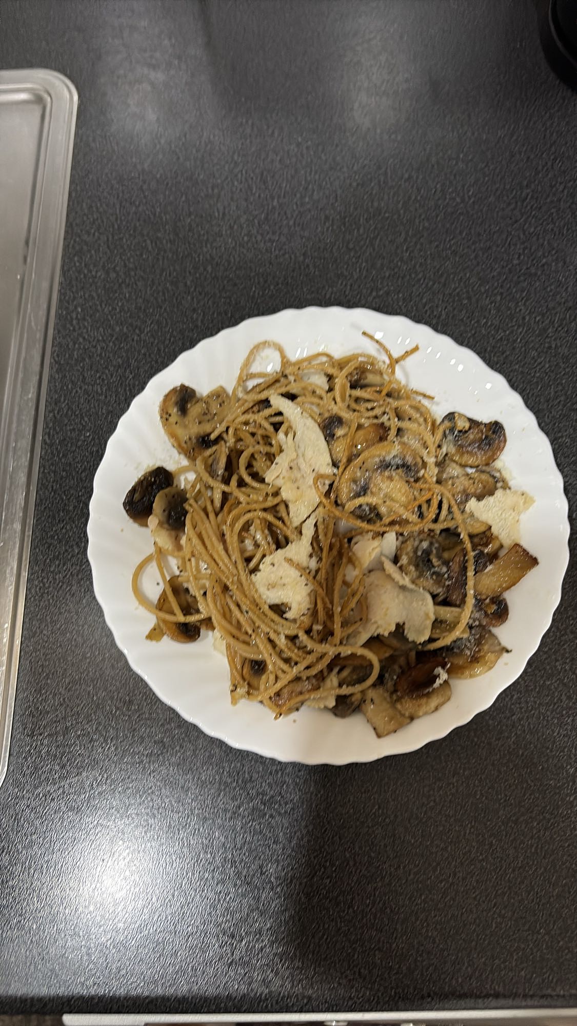 Pasta med sopp og ost