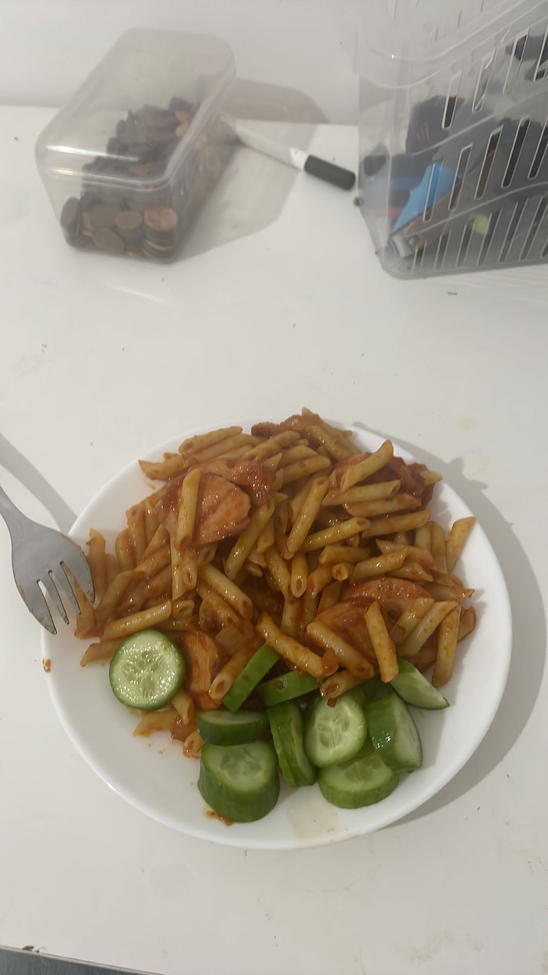 Pasta con salchicha