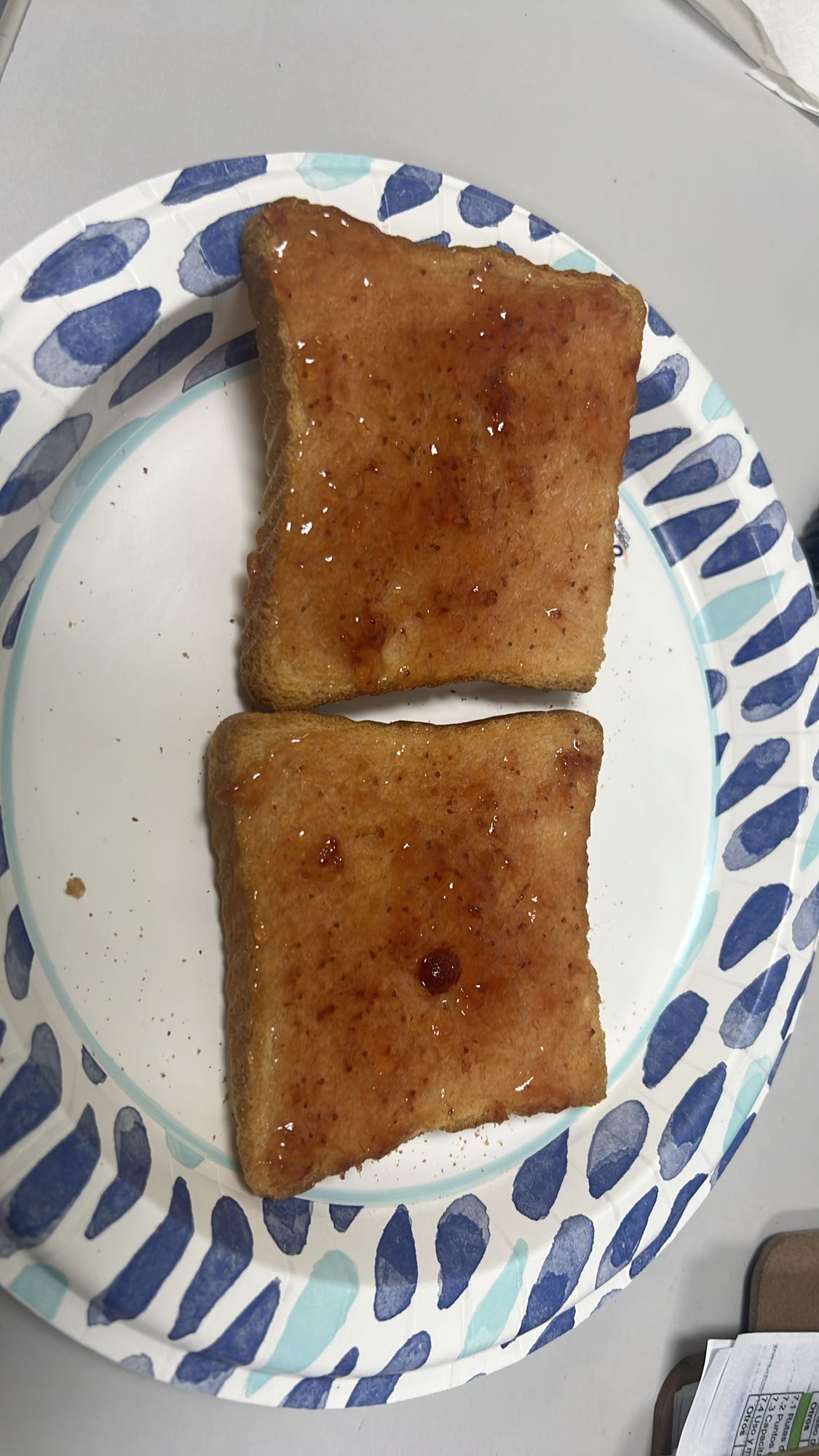 tostadas con mermelada