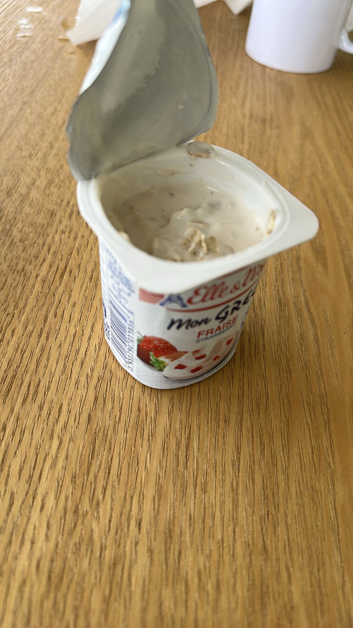 Yaourt fraise muesli