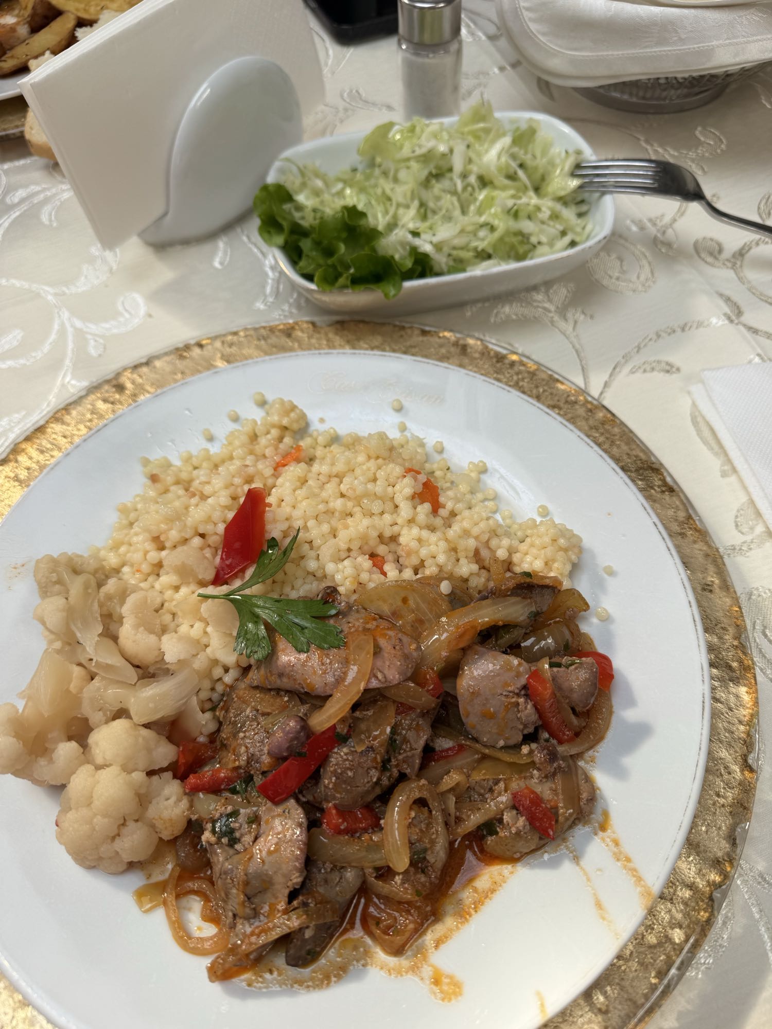 Couscous Liver Plate