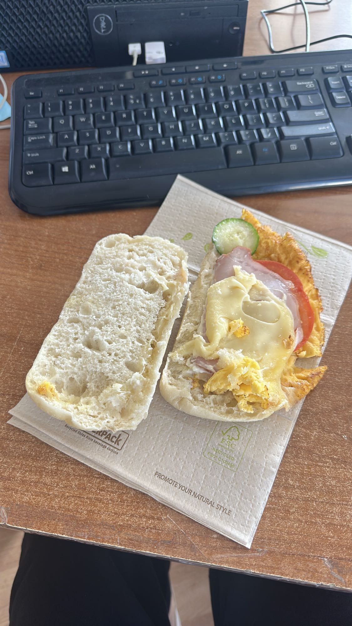 Ham Egg Cheese Roll