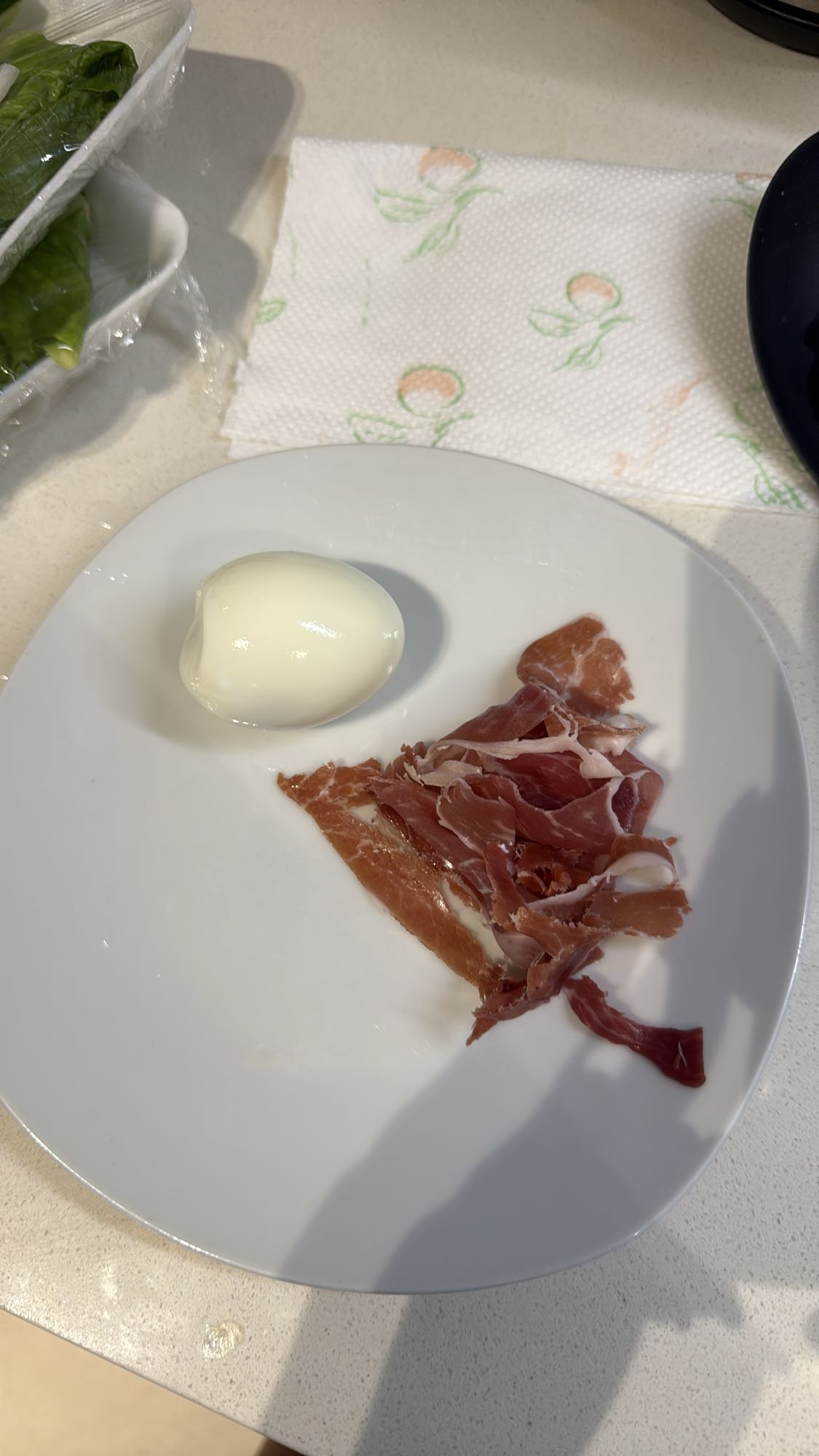 Boiled Egg and Ham