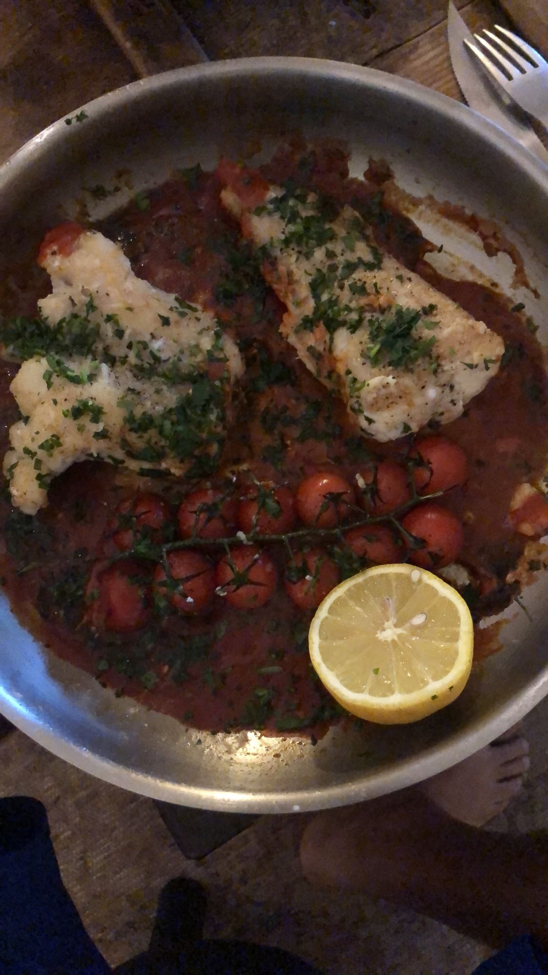 Cabillaud sauce tomate