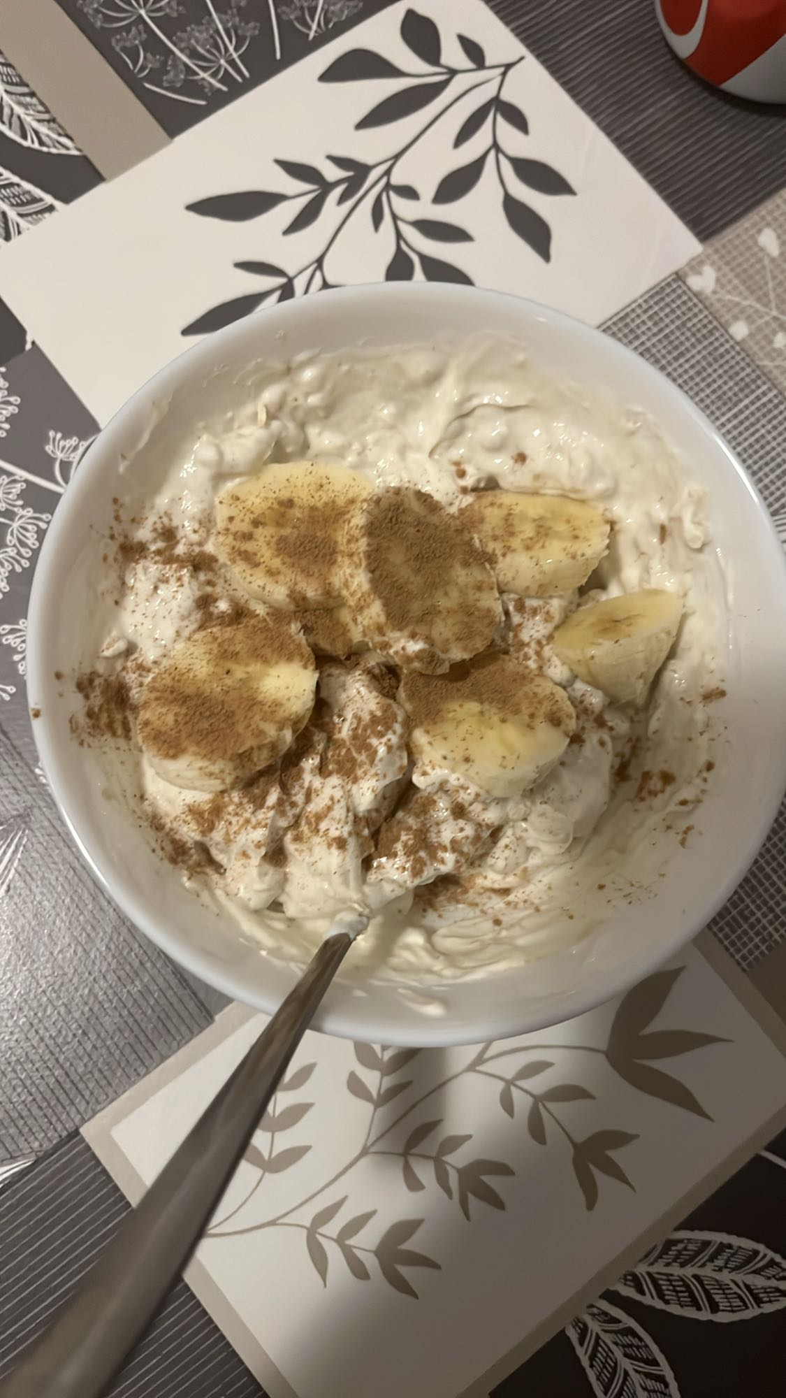 Iaurt cu banană și ovăz