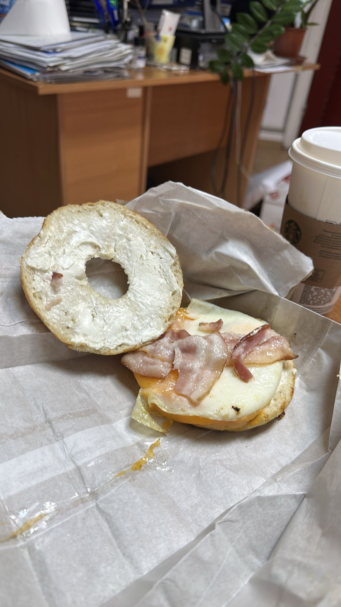 Bacon Egg Cheese Bagel