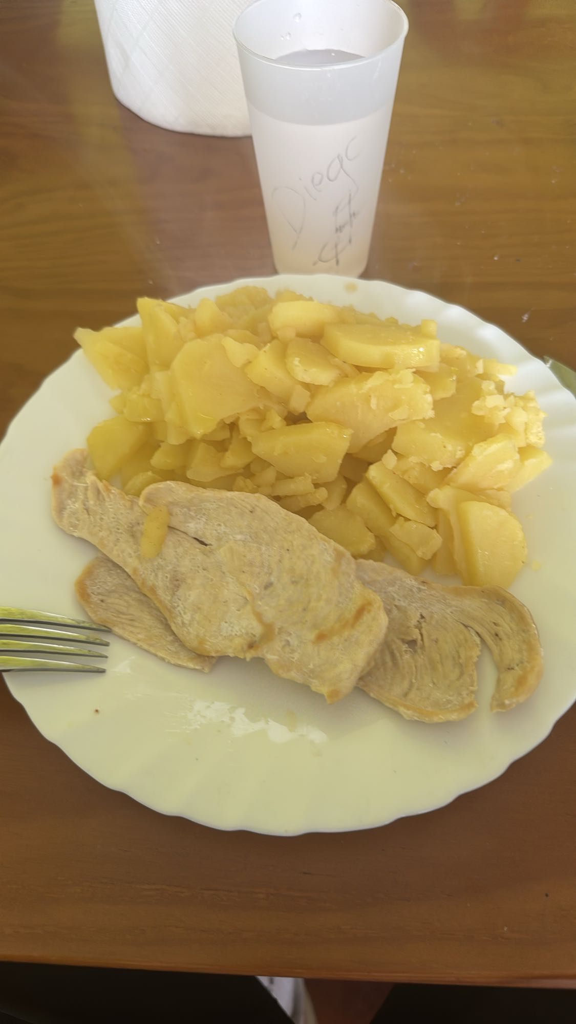 pollo con papas