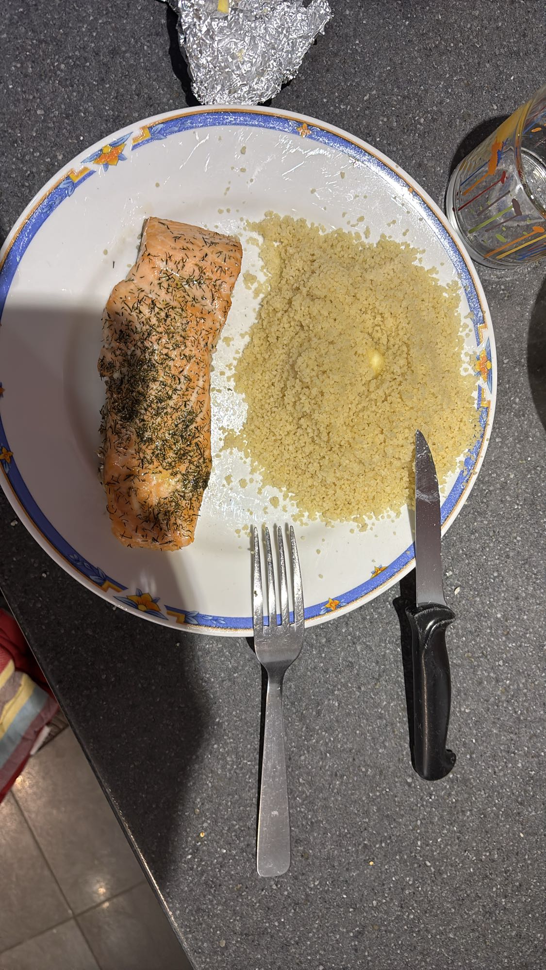 Saumon et couscous