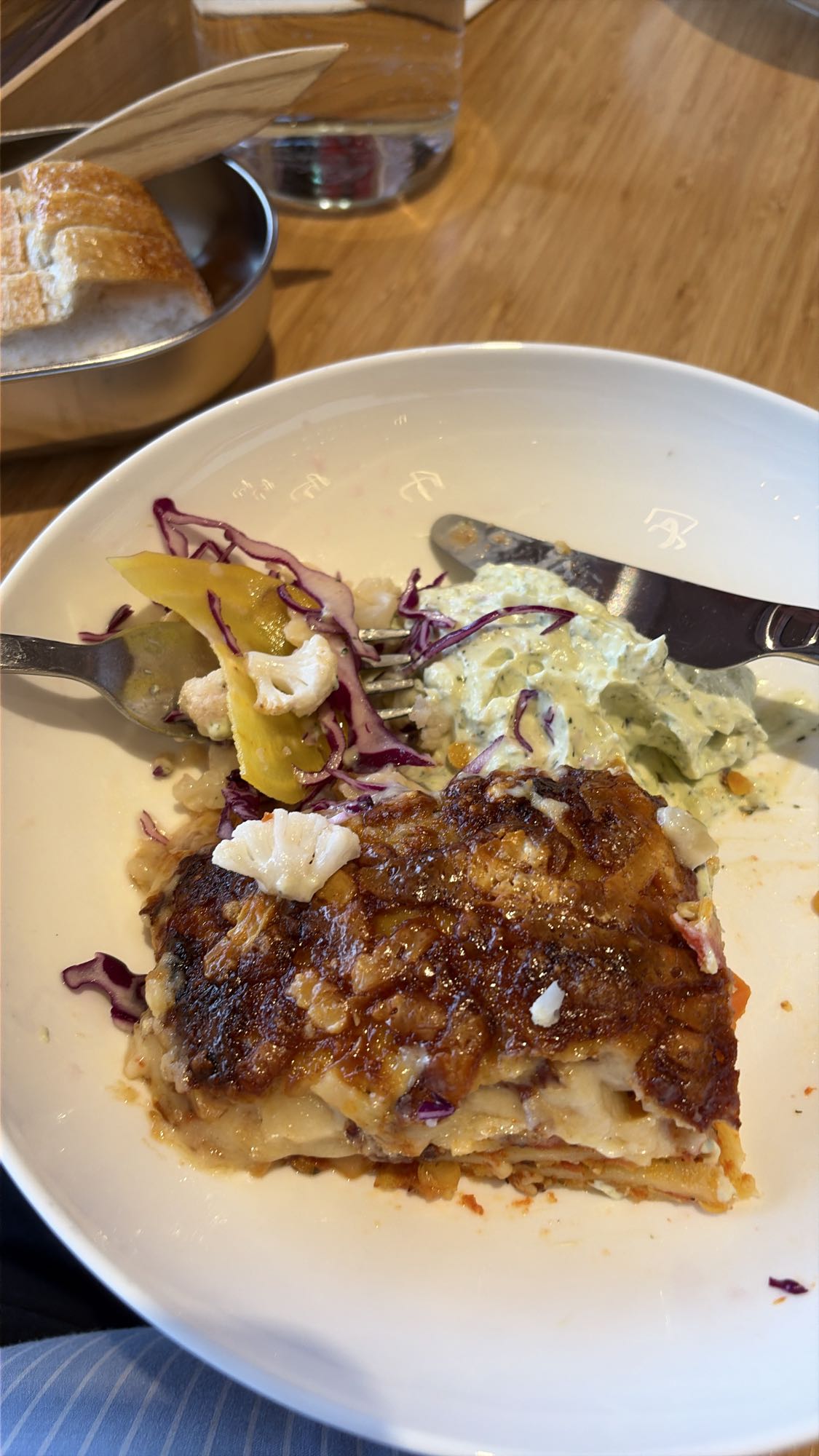 Lasagne med sallad