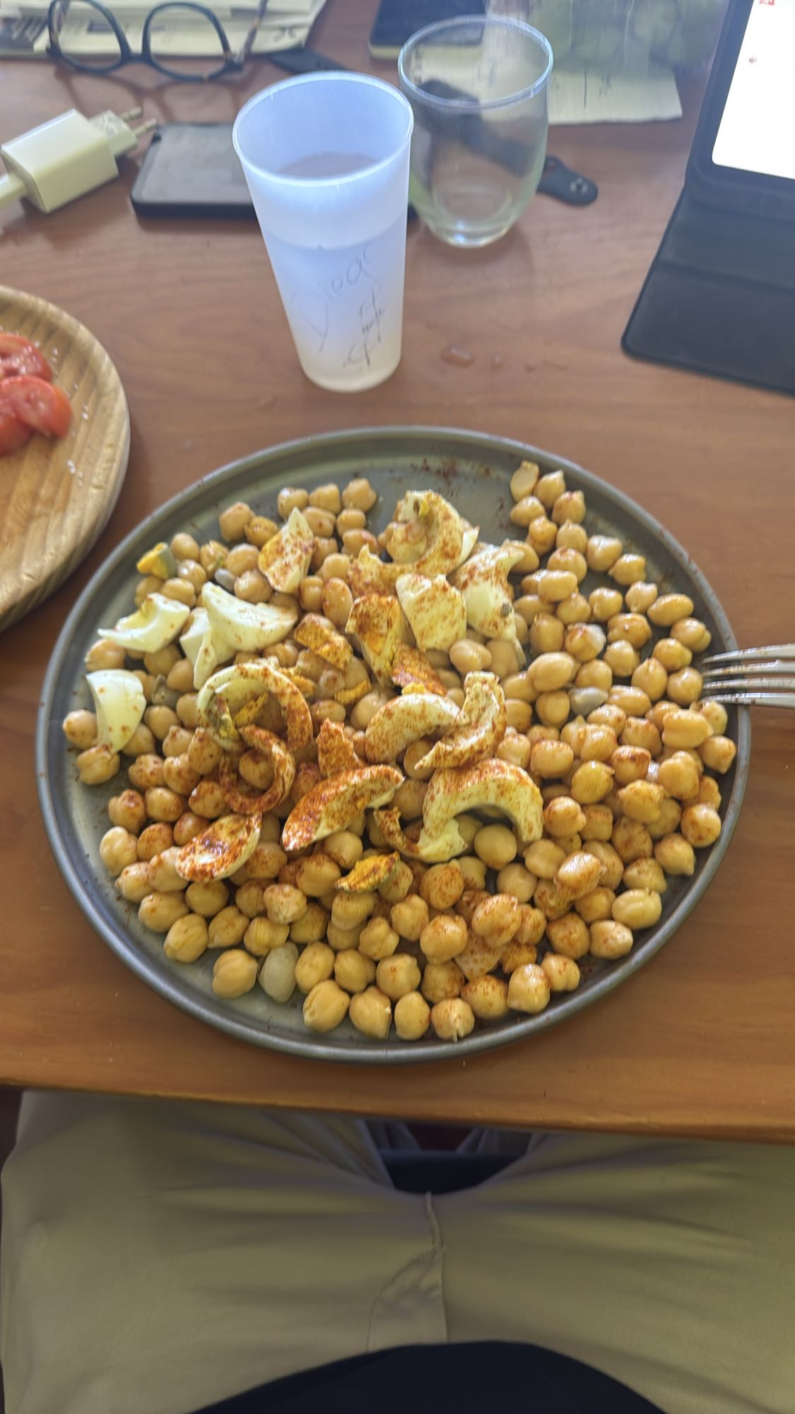 garbanzos con huevo