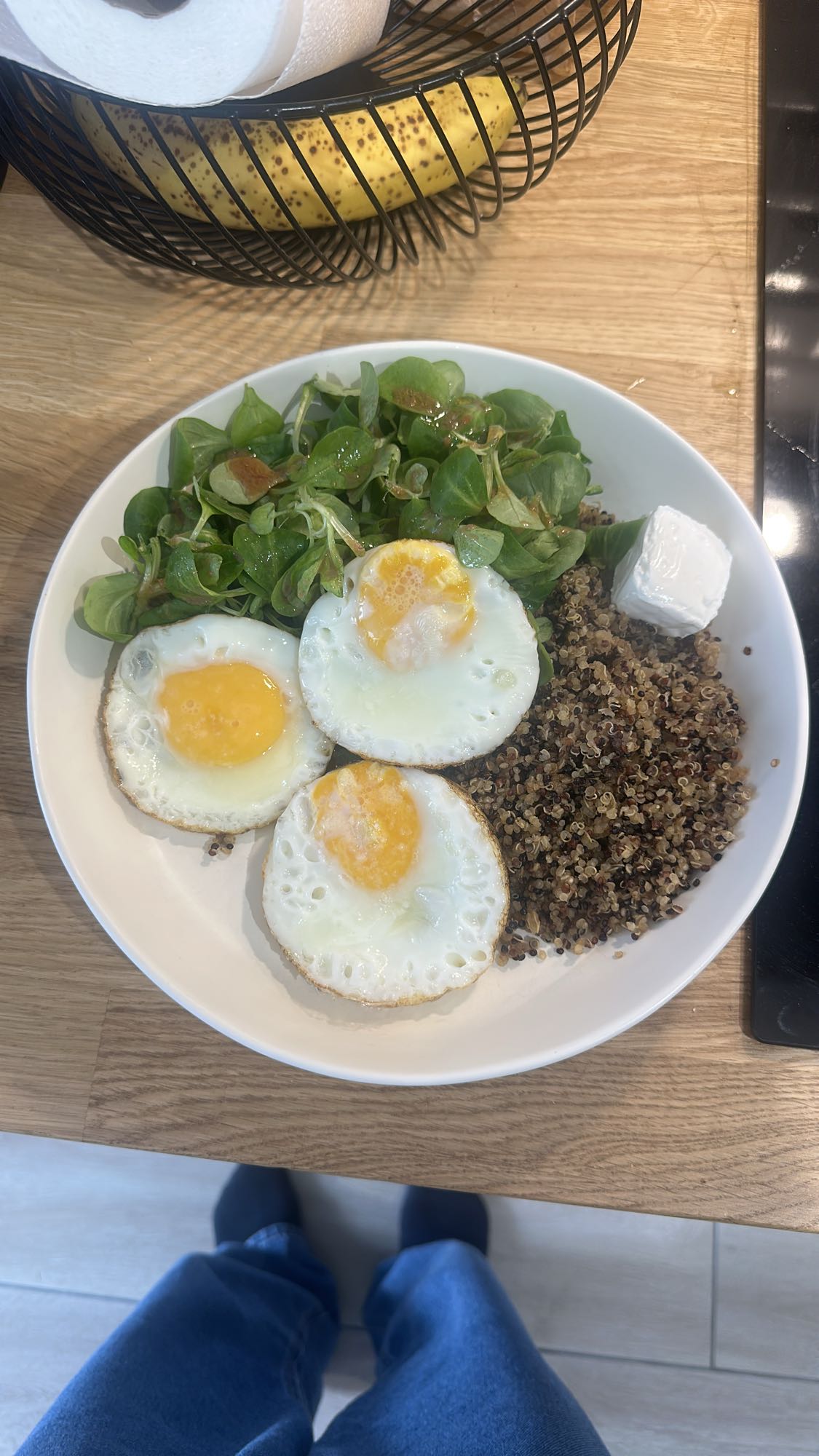 Salade quinoa et oeufs