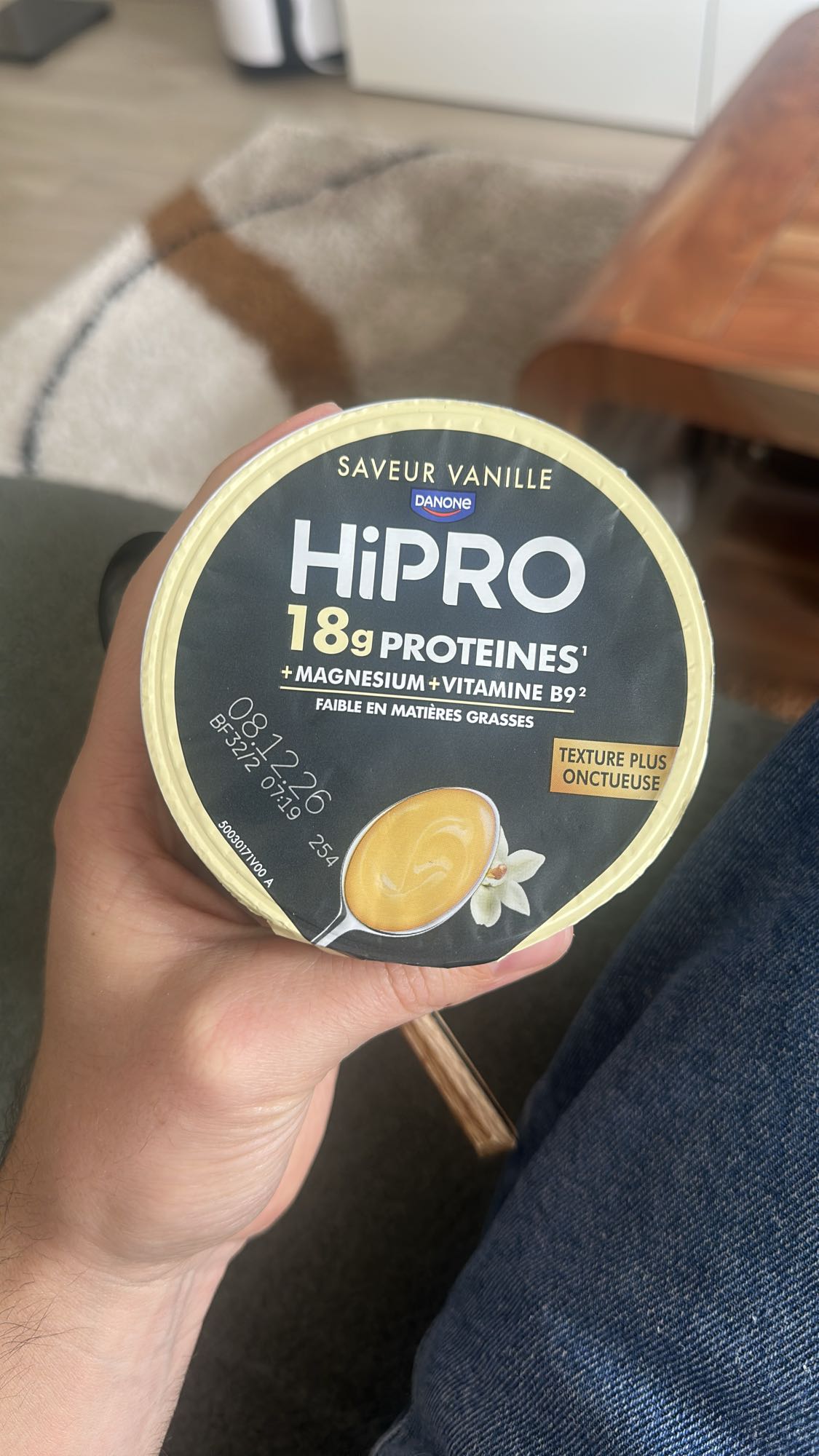Yaourt vanille HiPRO