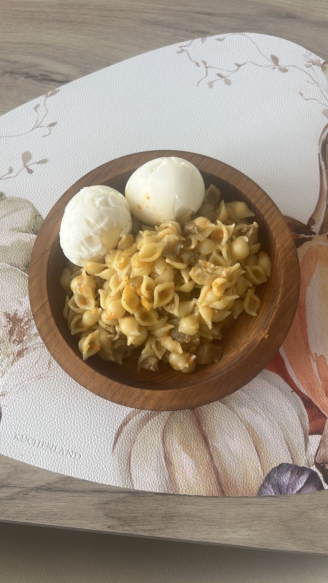 Макароны с яйцами