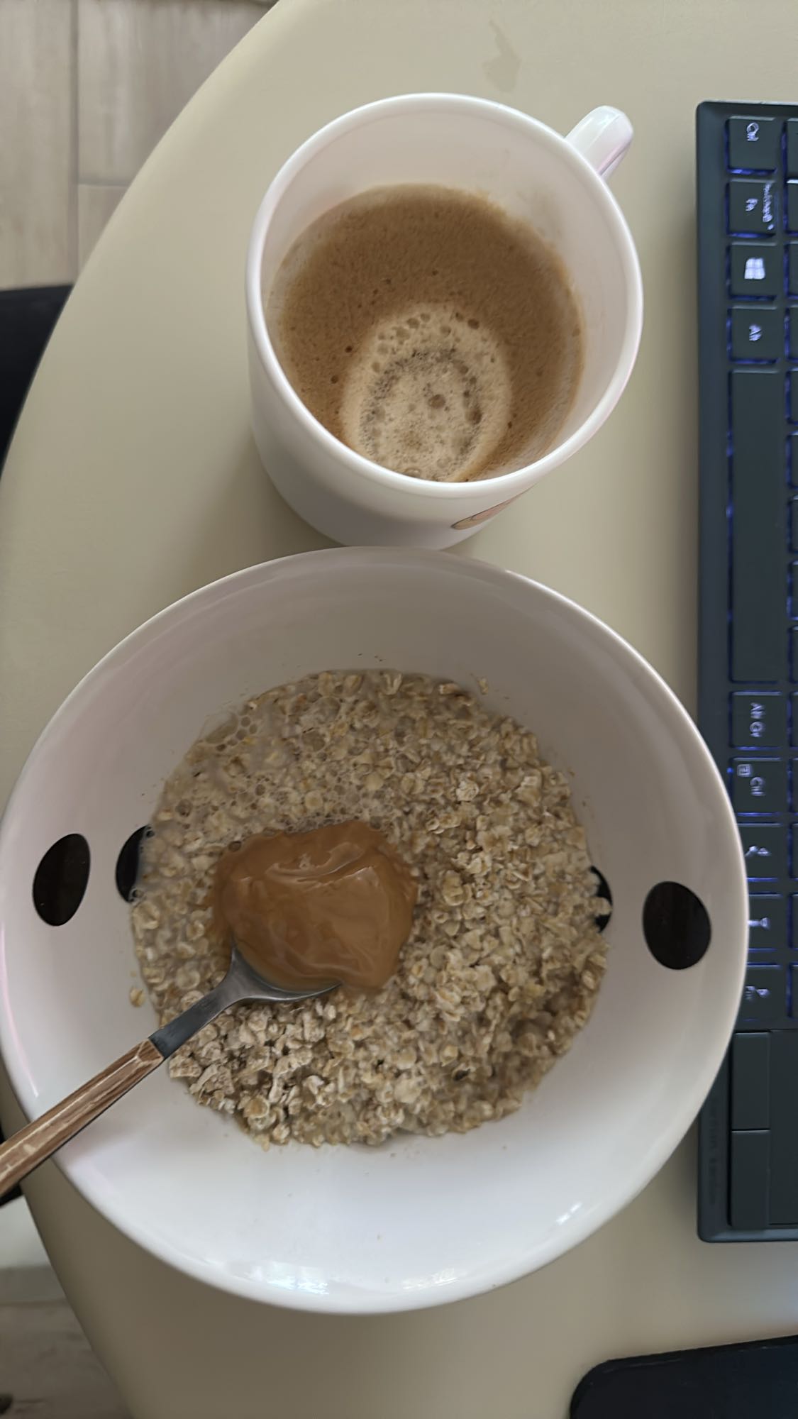 Porridge au café