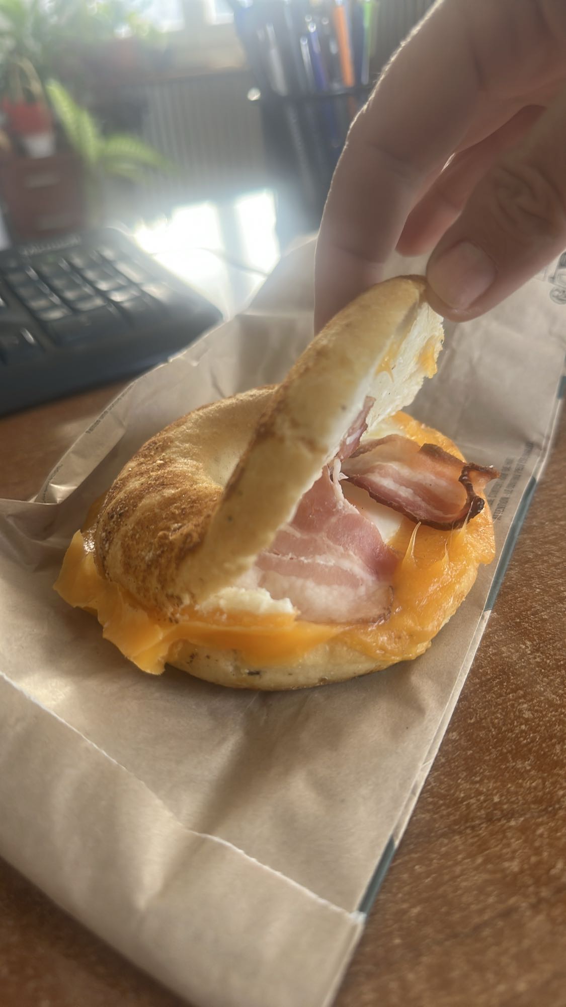Bacon Egg Cheese Bagel