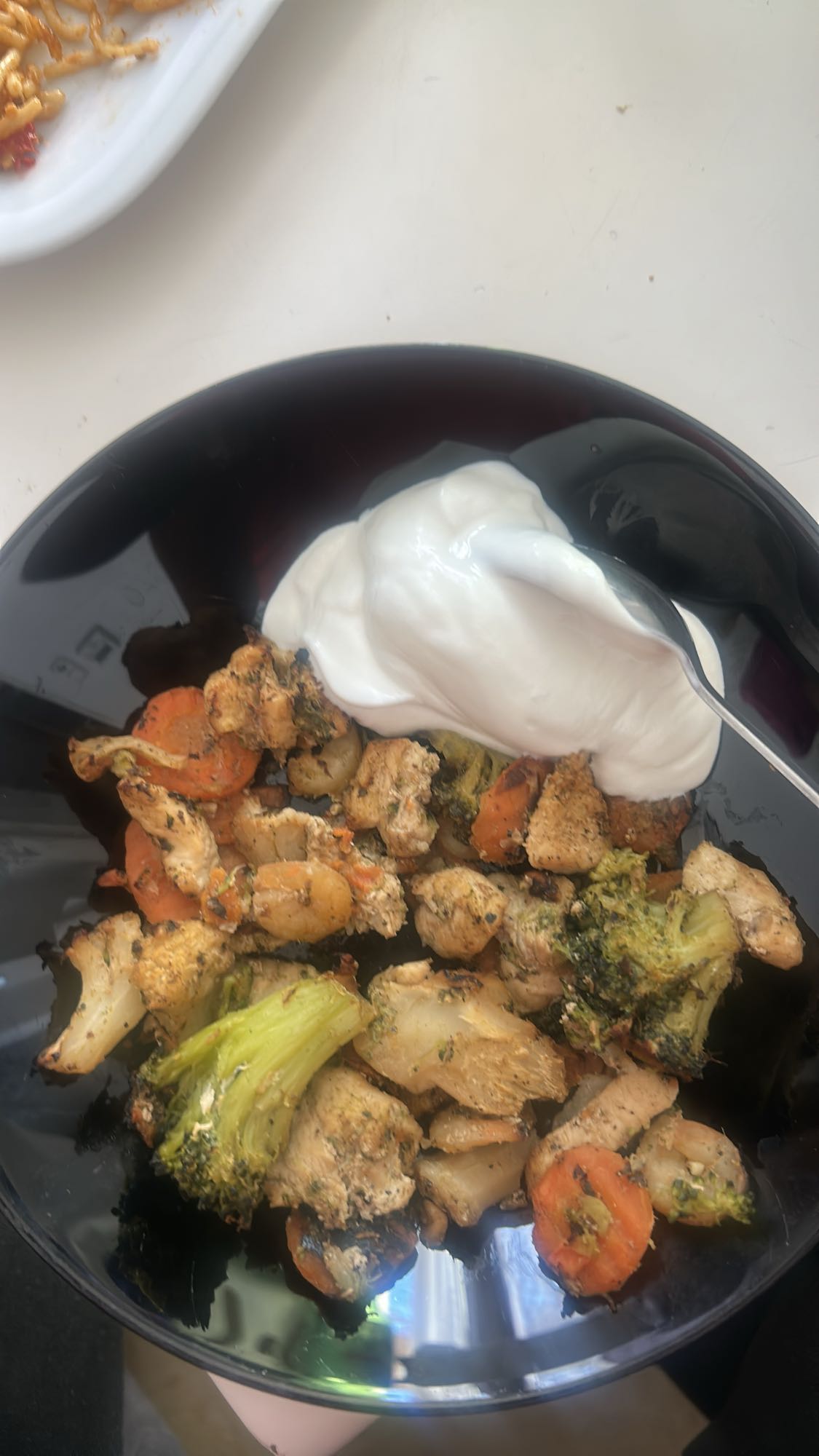 Huhn mit Gemuese