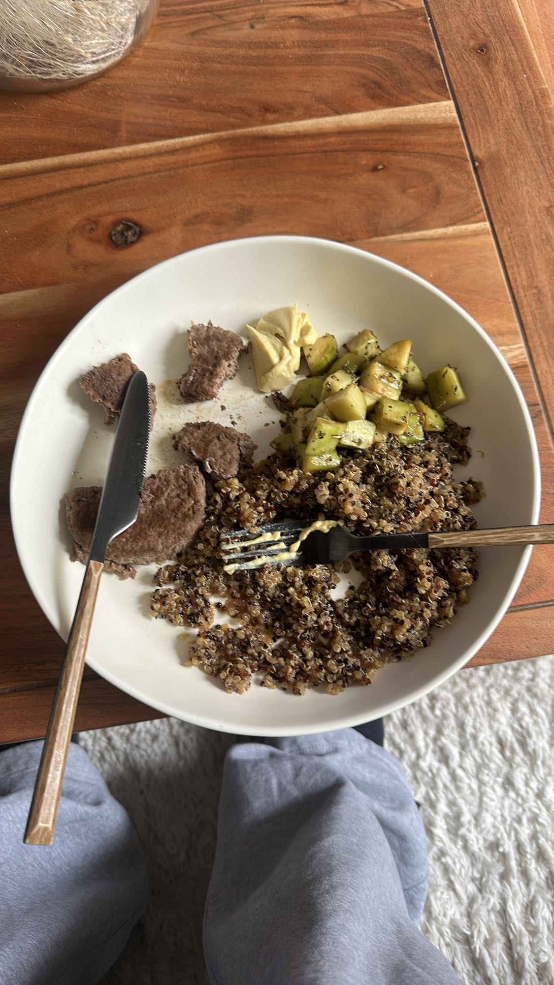 Quinoa boeuf et courgette