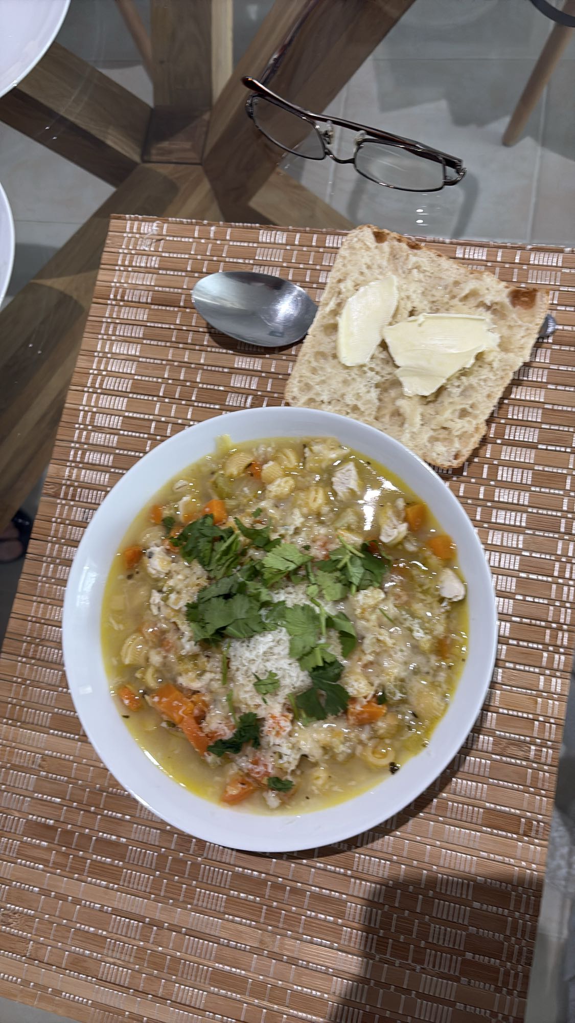 Chicken Soup with Bread