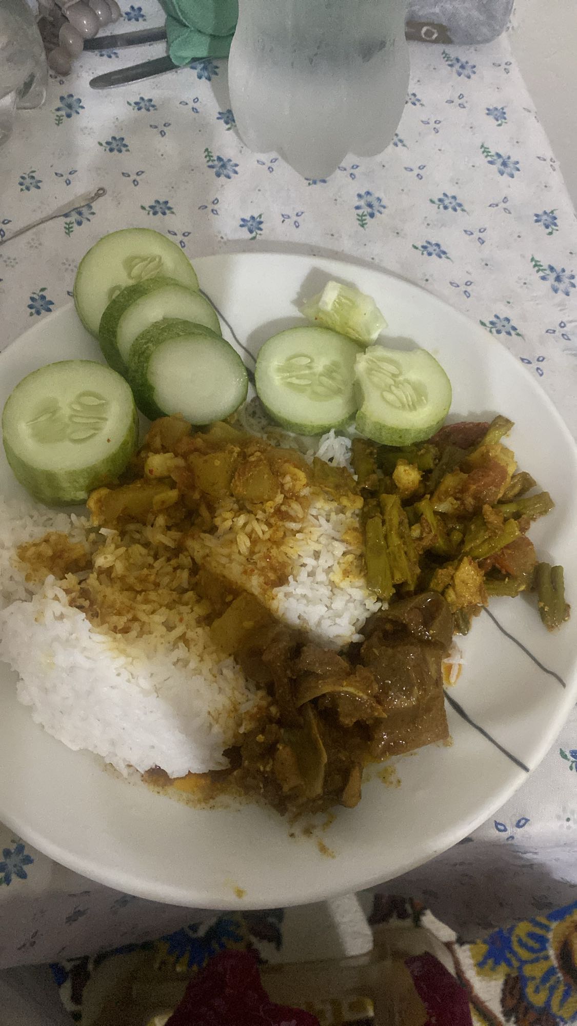 Rice with Veg Curry