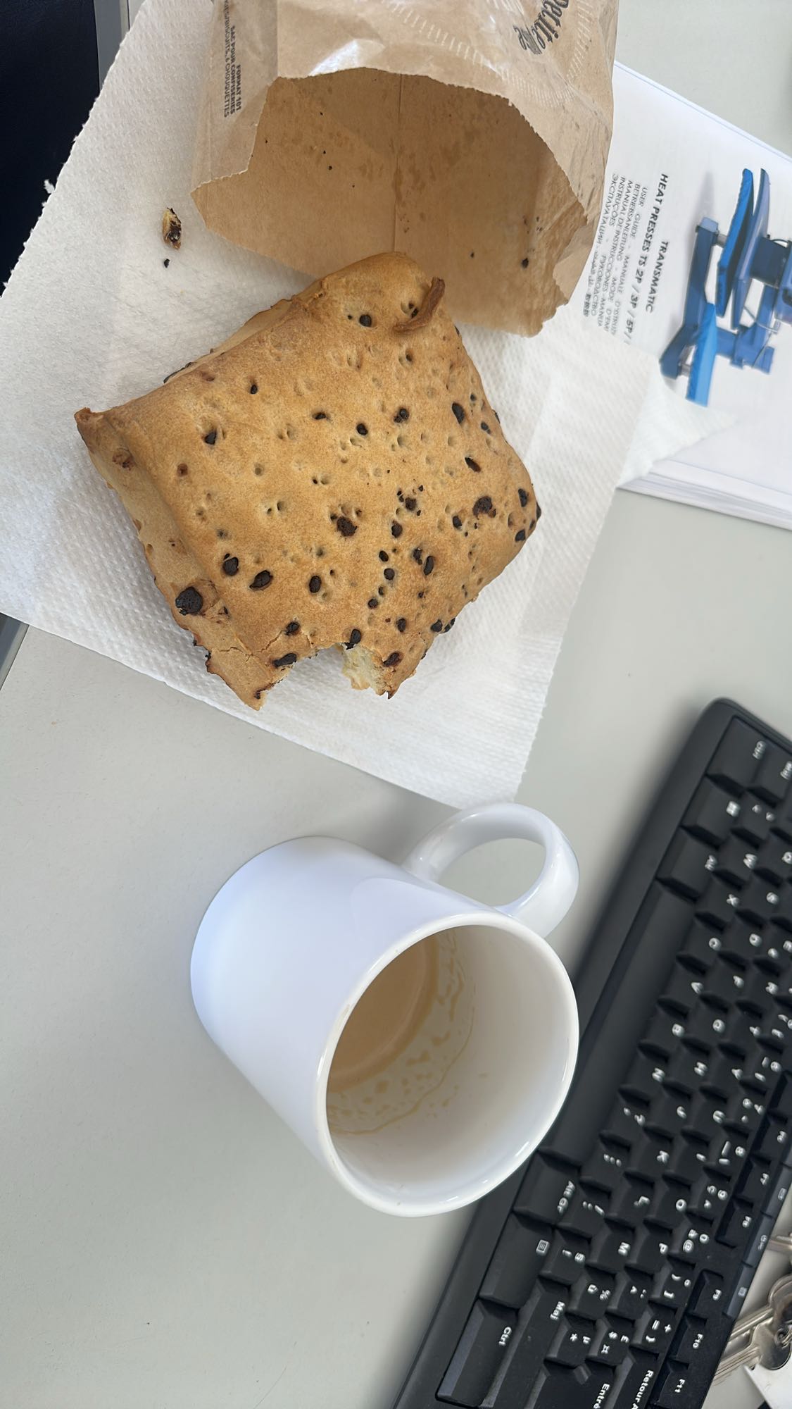 Pain au chocolat café