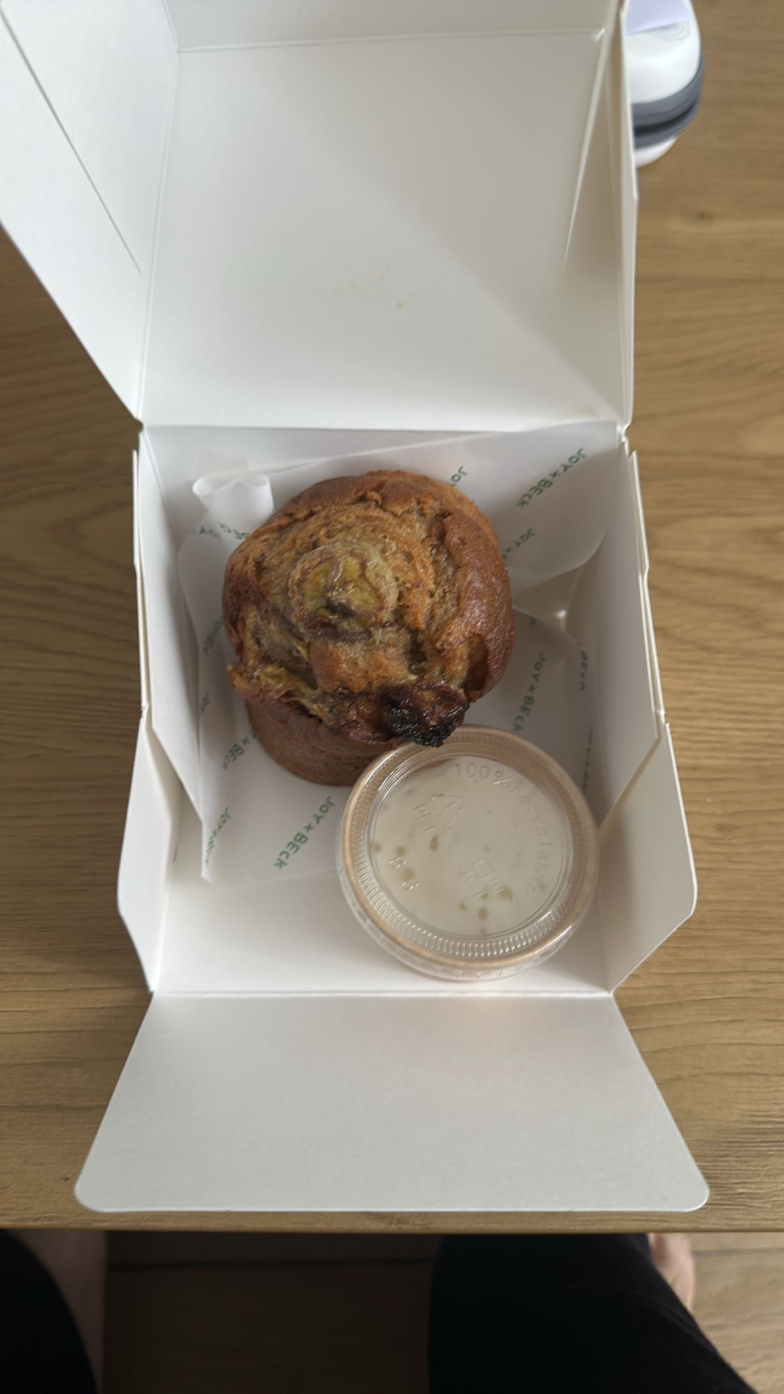 Muffin banane glaçage