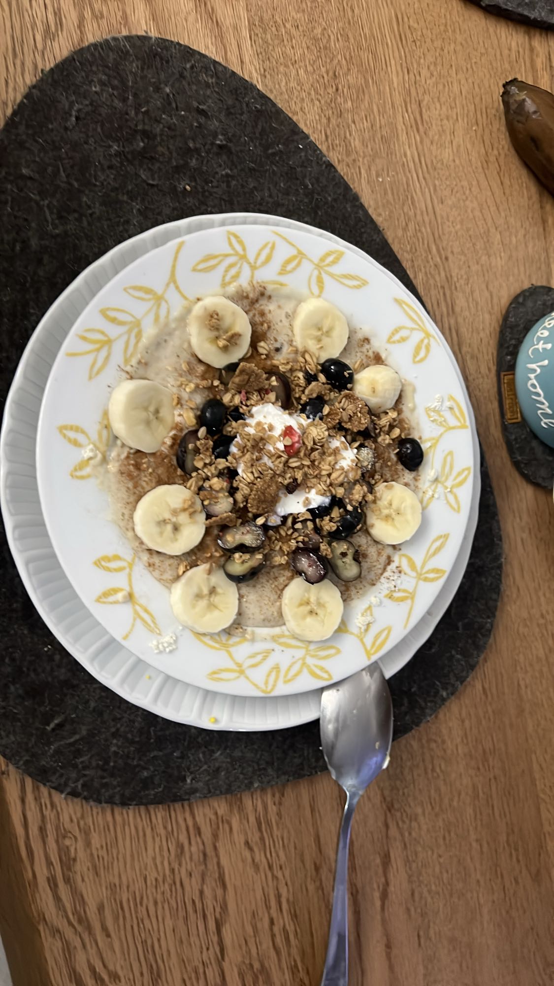 Porridge con frutta