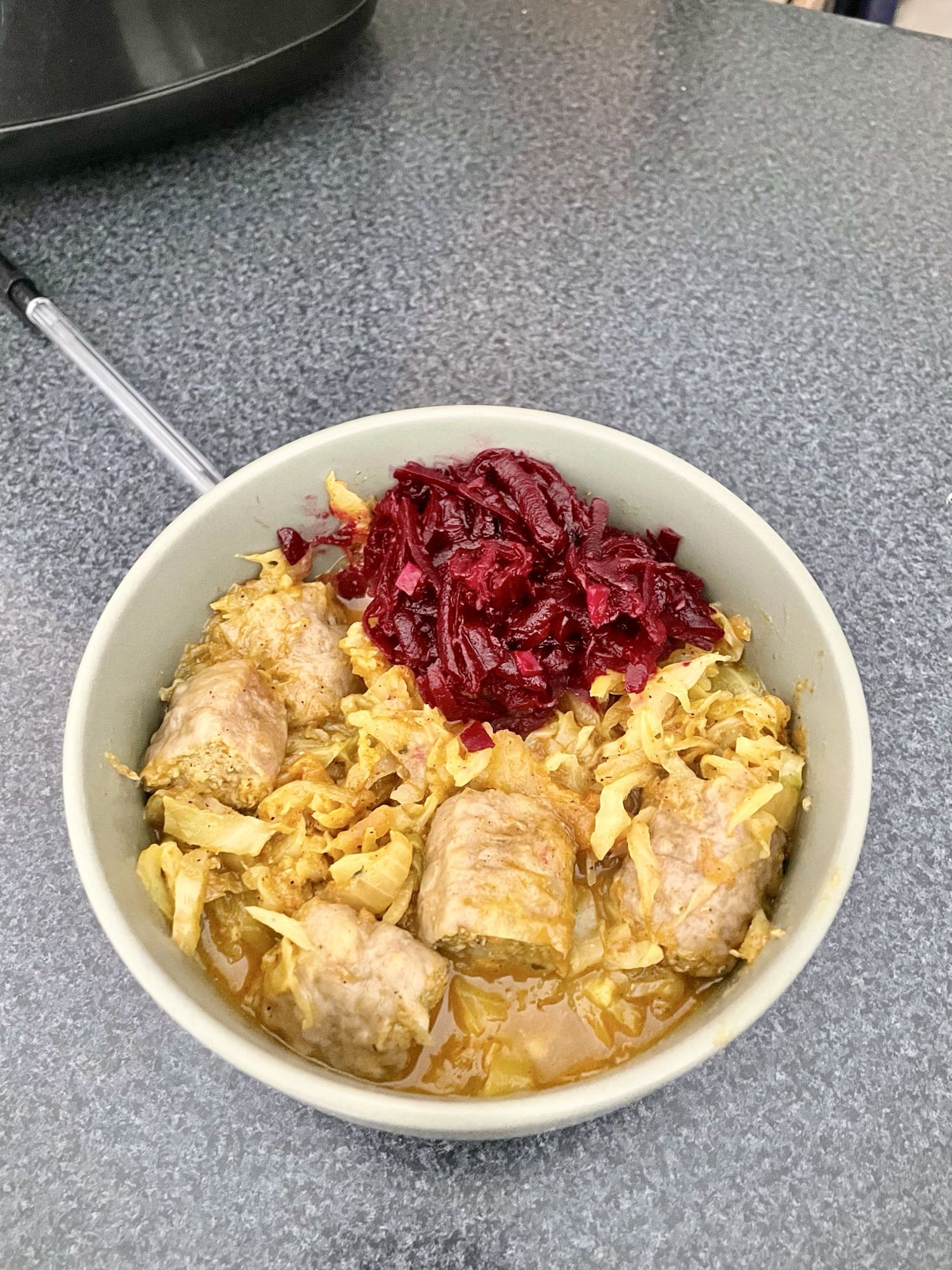 Sausage Cabbage Bowl