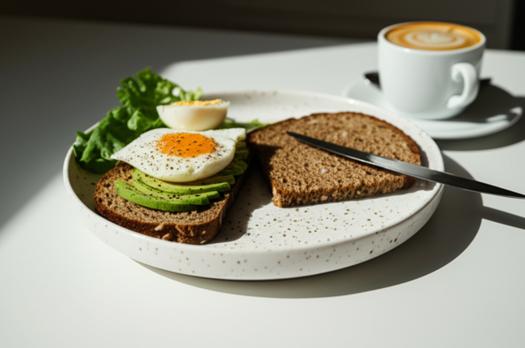 Ägg- och Avokadomacka med Fullkornsbröd