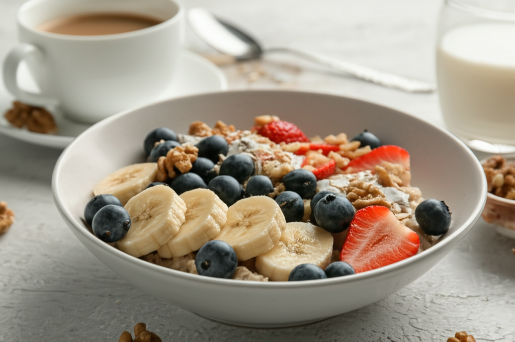 Zdrowa Owsianka z Owocami i Orzechami
