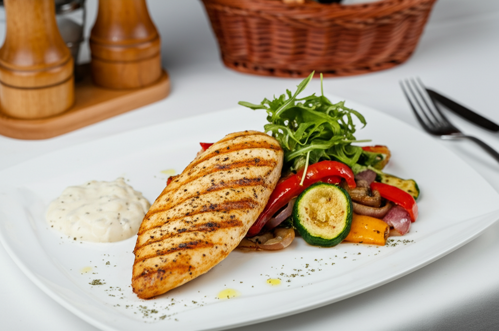 Grillowana Pierś z Kurczaka z Warzywami