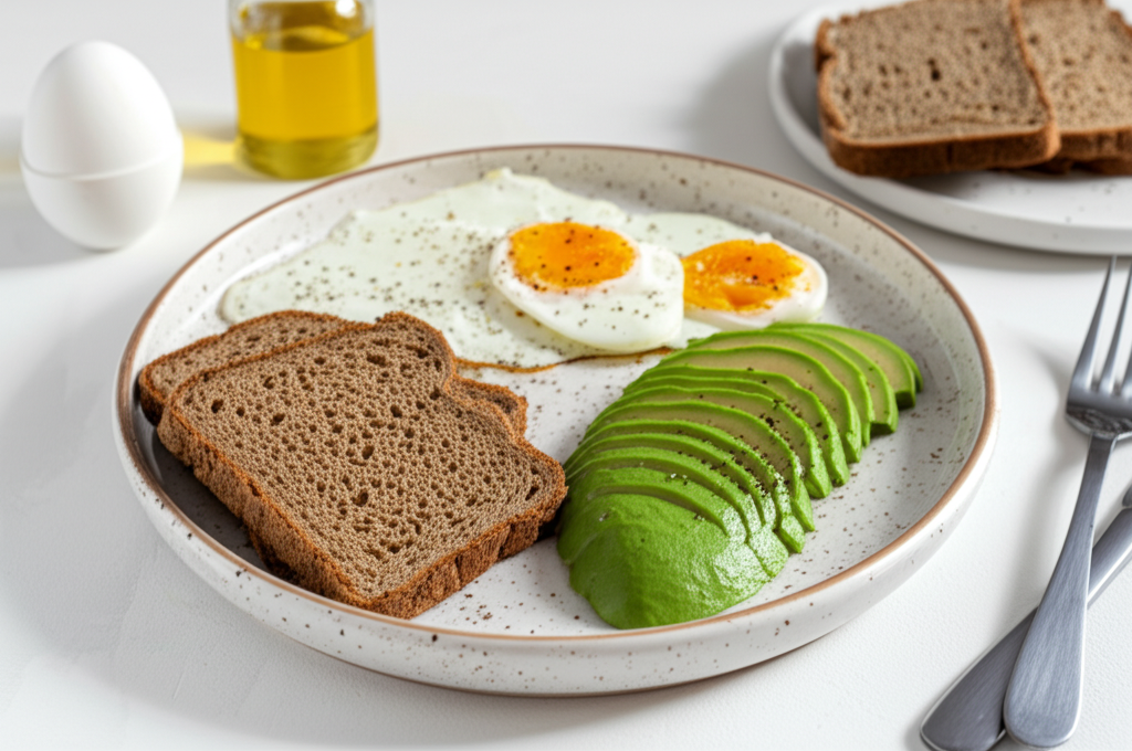 Energirik Äggröra med Avokado och Fullkornsbröd