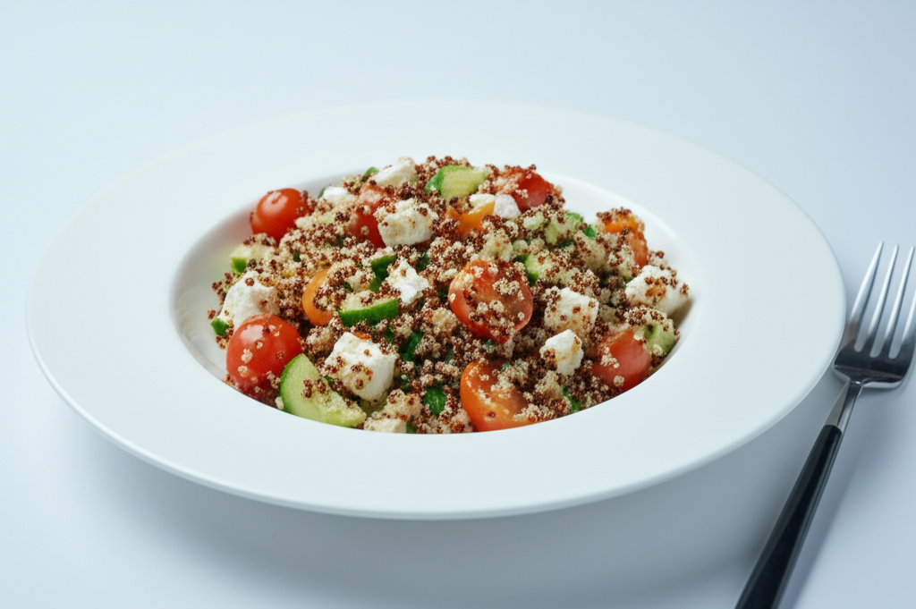 Mediterraner Quinoa-Gemüsesalat