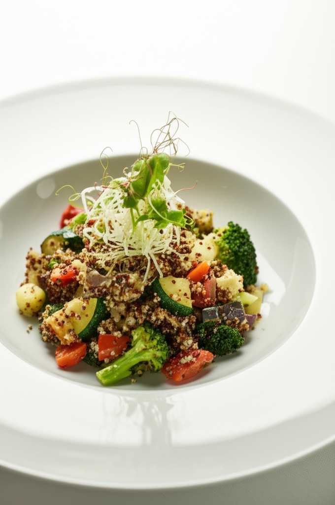 Leichtes Quinoa-Gemüse-Pfannengericht