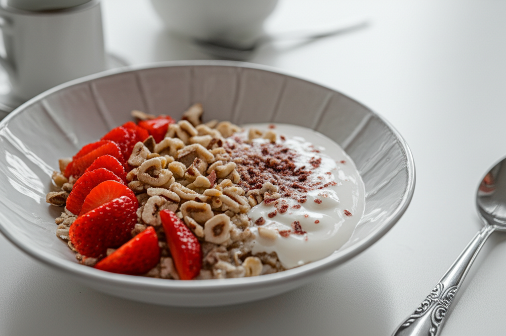 Näringsrik Havregrynsgröt med Bär och Nötter