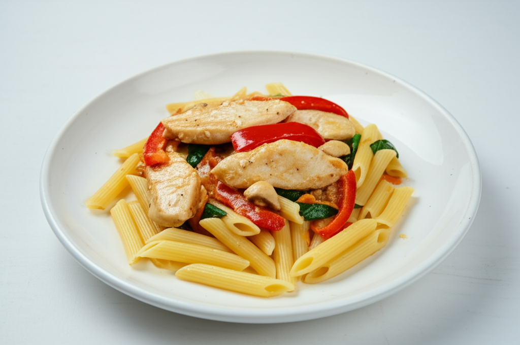 Klassisk Kycklingpasta med Krämig Sås