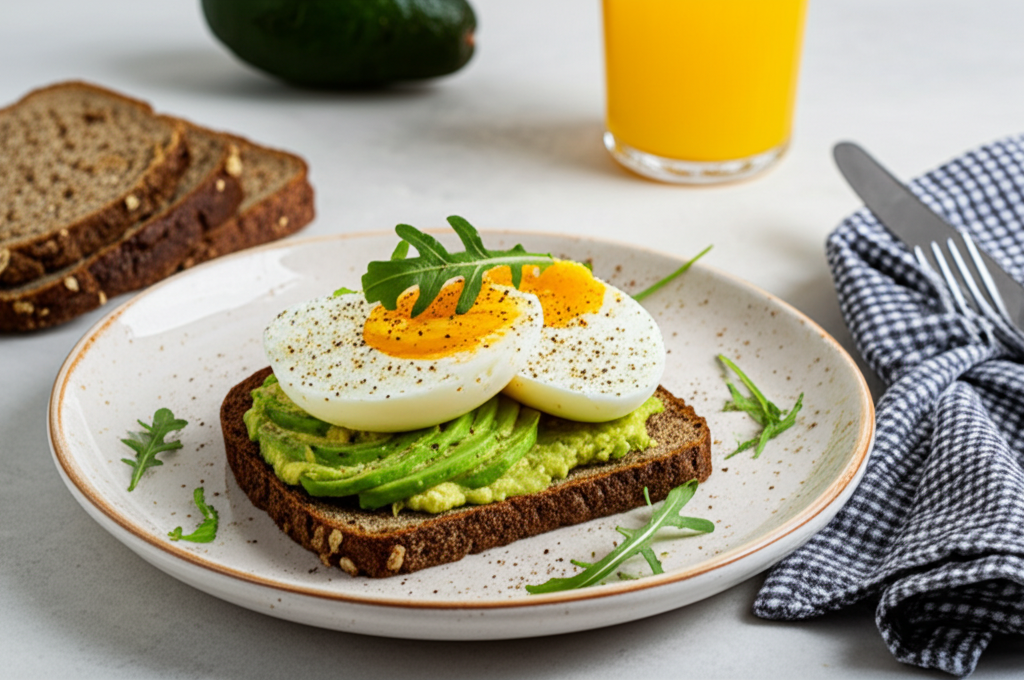Klassisches Avocado-Ei-Toast