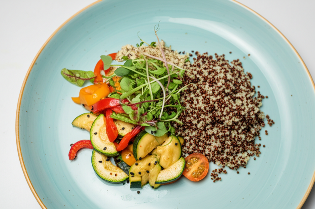 Leichtes Quinoa-Gemüse-Bowl