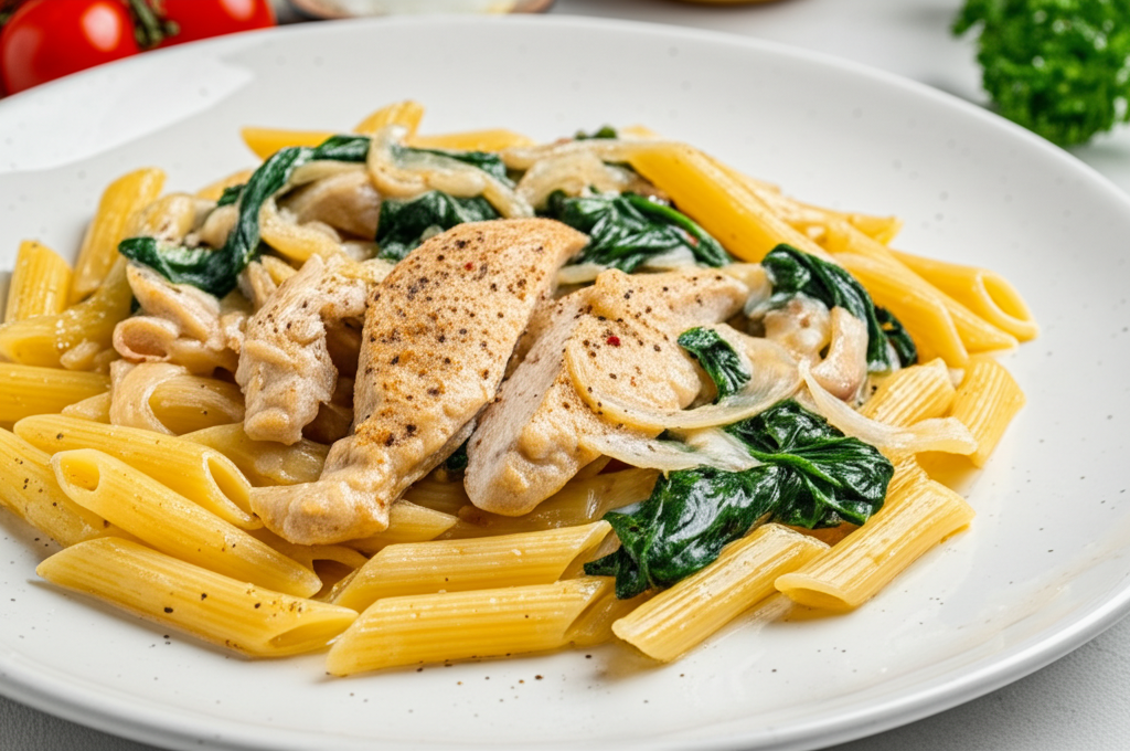 Klassisk Kyckling Alfredo med Pasta