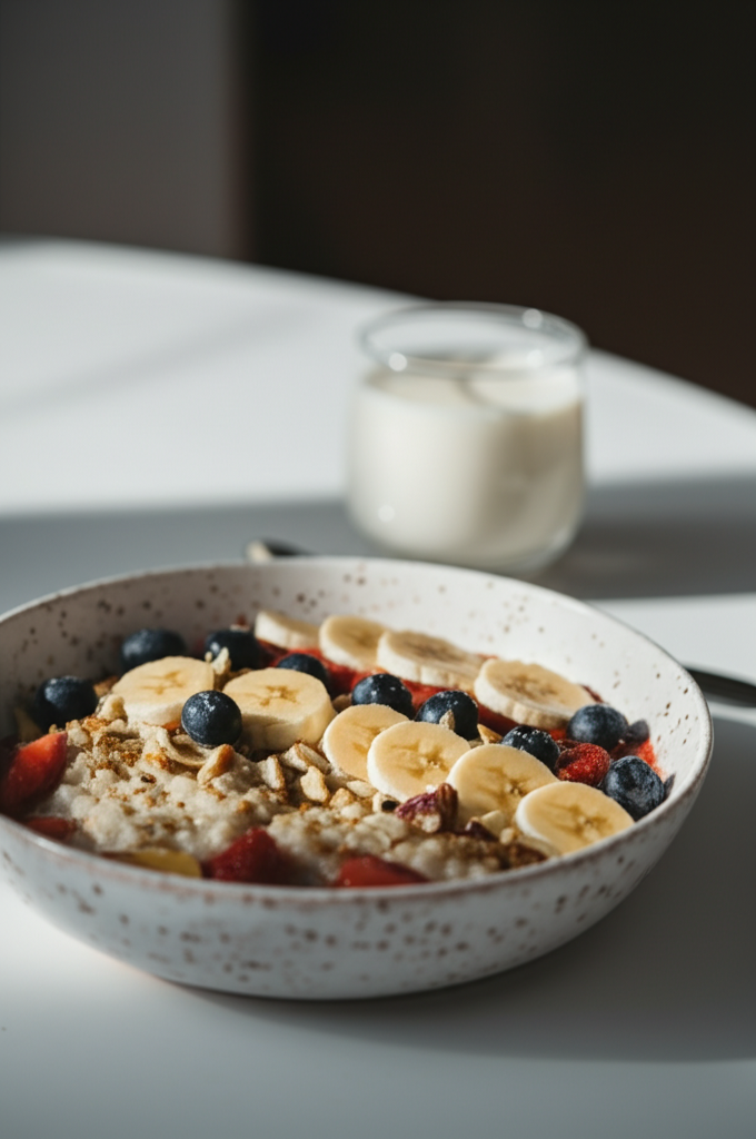 Owsianka Proteinowa z Jagodami i Orzechami
